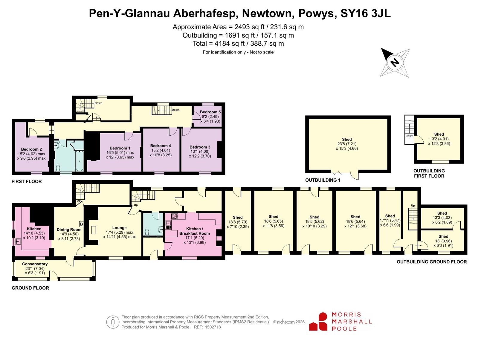 Pen-Y-Glannau,, Aberhafesp, Powys floorplan