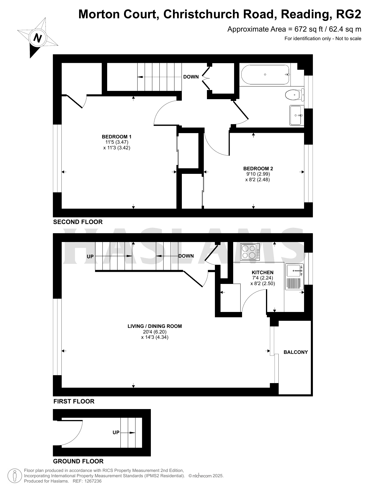 11, Morton Court, Christchurch Road, Reading floorplan