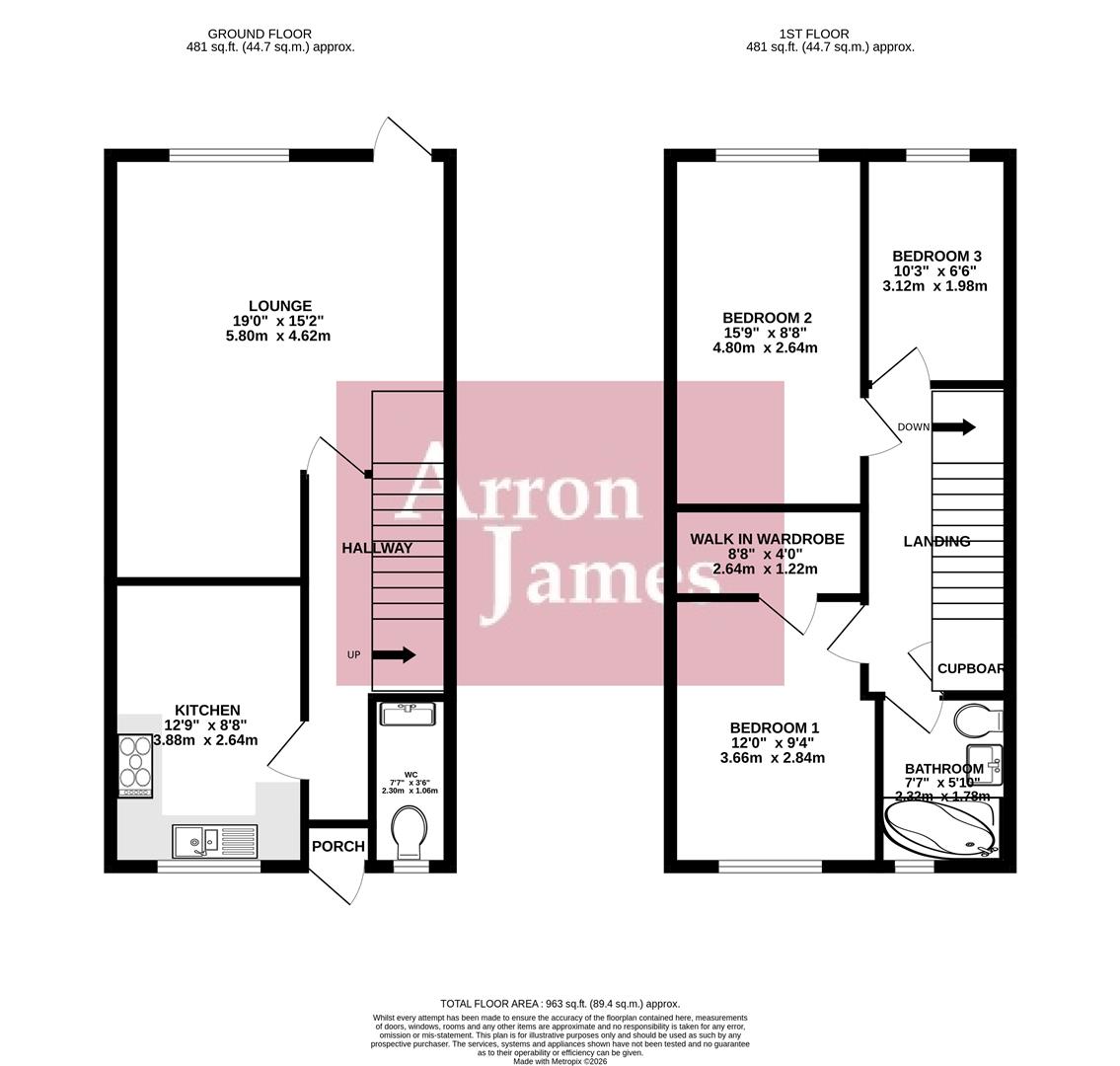 28, Union Road, Northolt floorplan