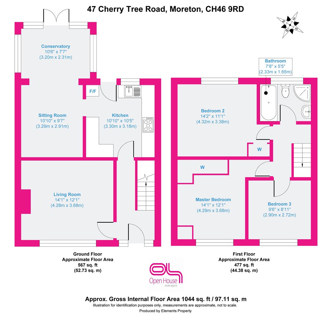 47, Cherry Tree Road, Wirral floorplan