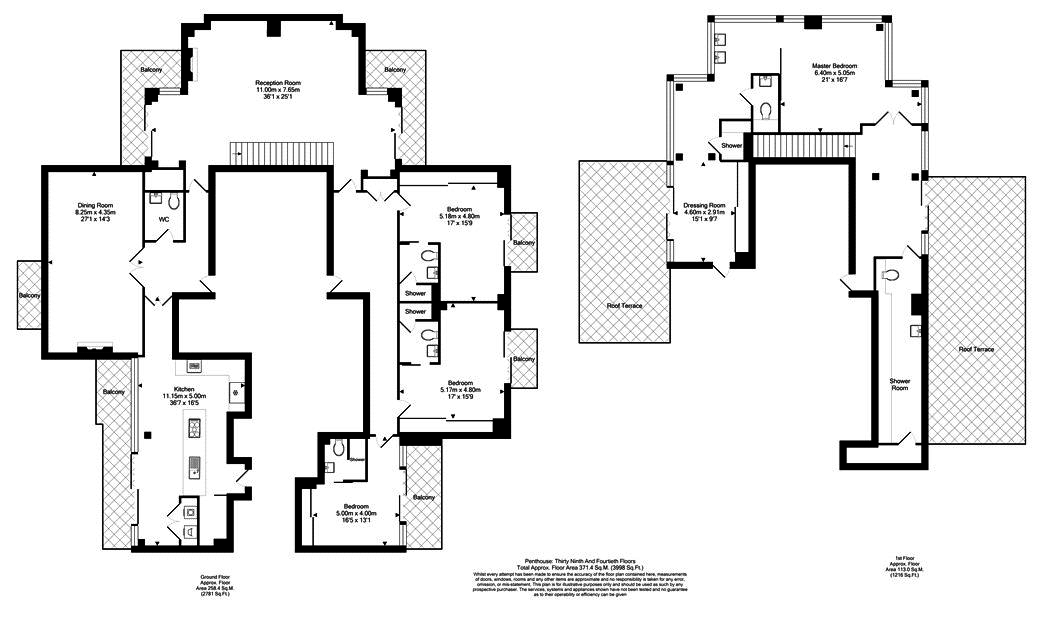 3902 Pan Peninsula West Tower, 1, Pan Peninsula Square, London floorplan