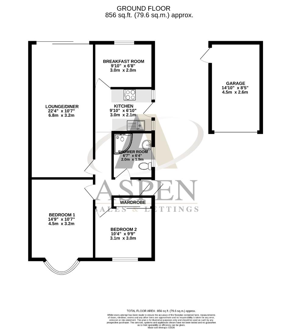 8, Montrose Close, Ashford floorplan