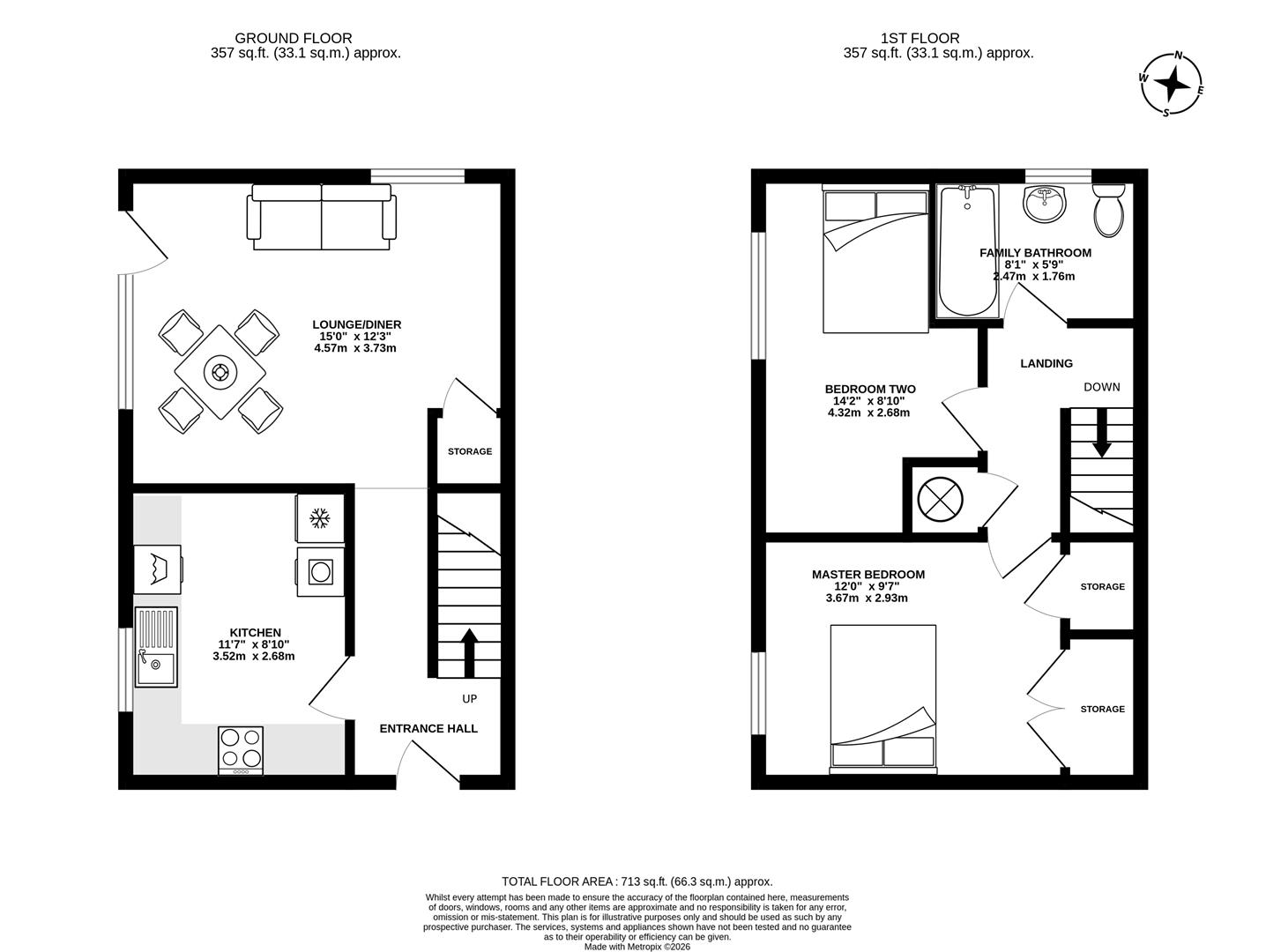 Flat 3, Ruthin Court, Dunbar Road, Preston floorplan