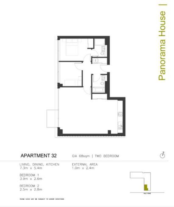 32 Panorama House, 1d, Vale Road, Brighton floorplan