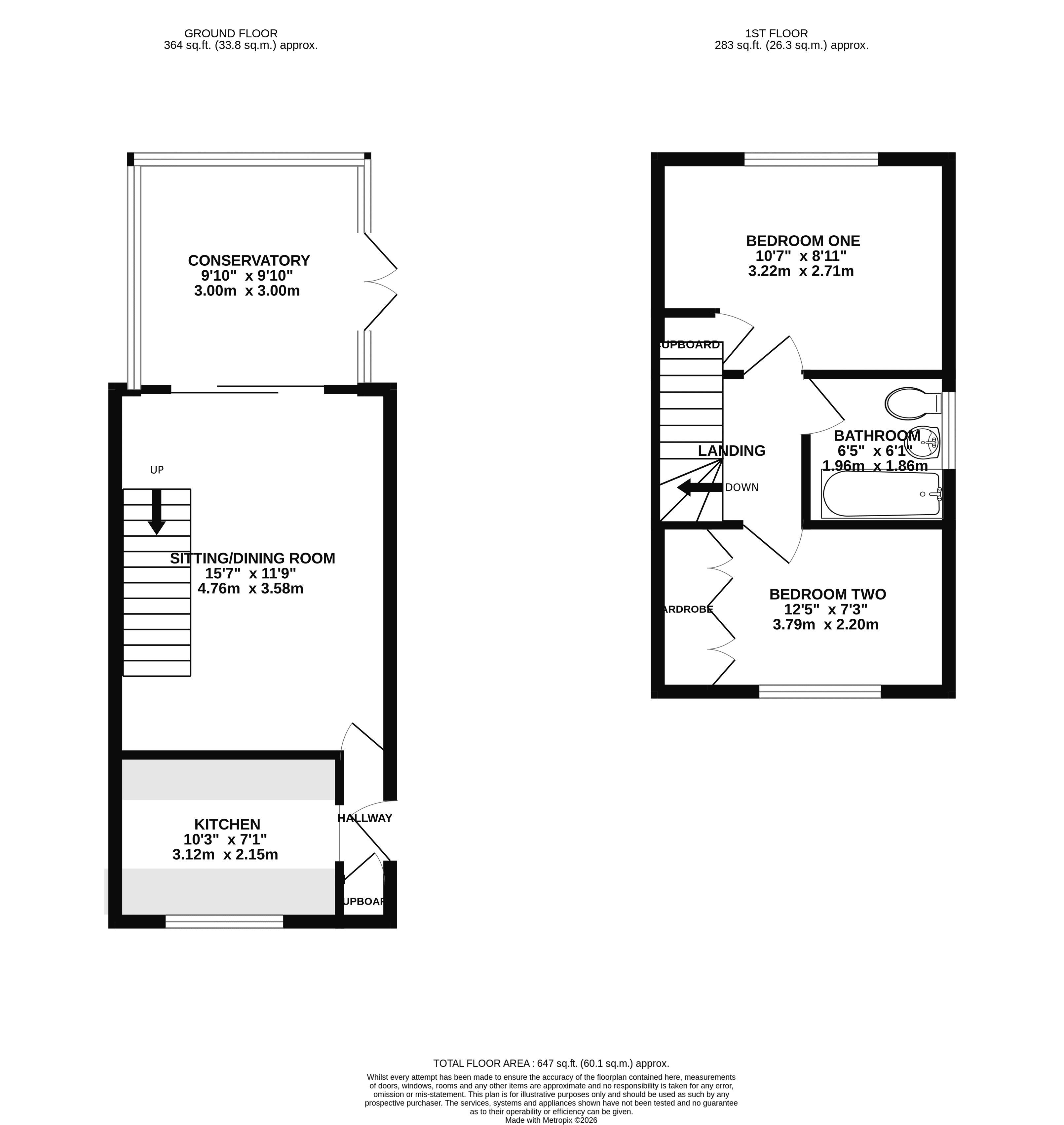 22, Savernake Road, Weston-Super-Mare floorplan