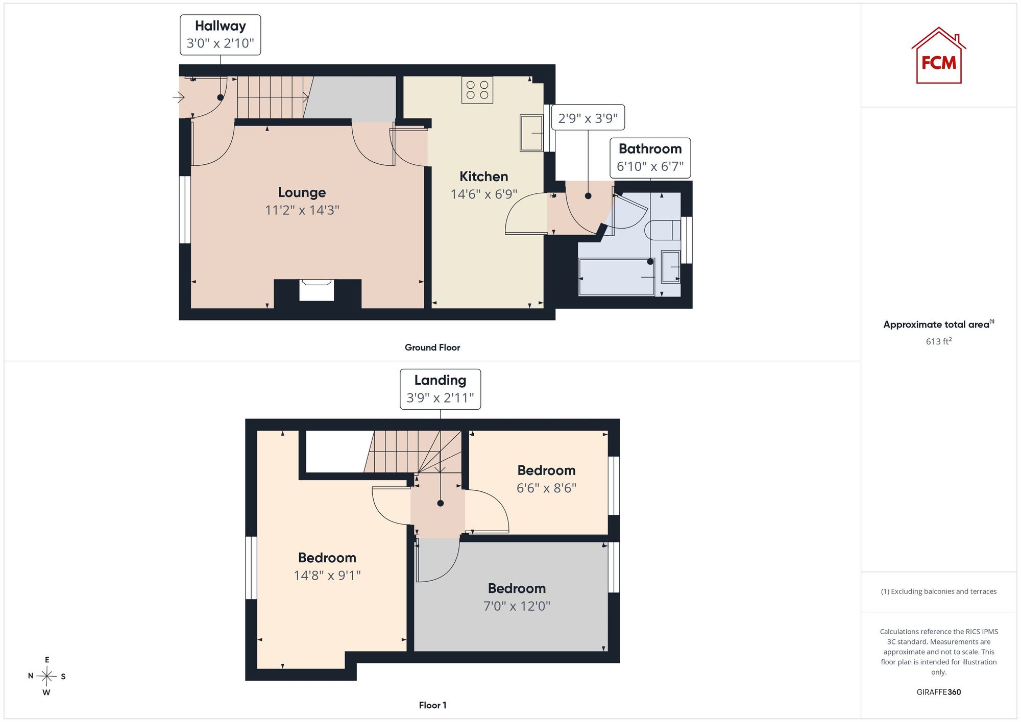 10 North Row, Whitehaven floorplan