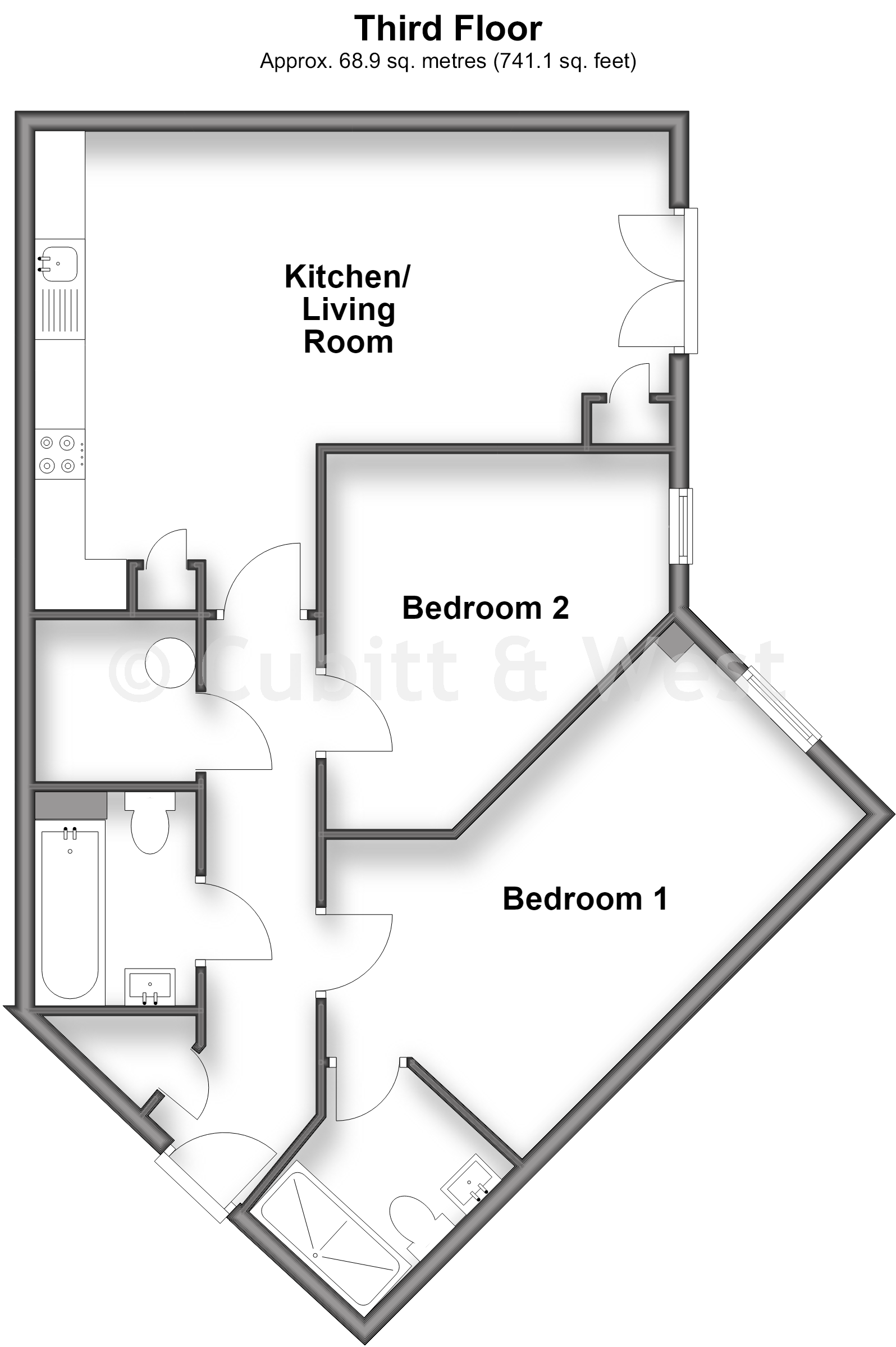 Stroudley House, Cambrian Way, Worthing floorplan