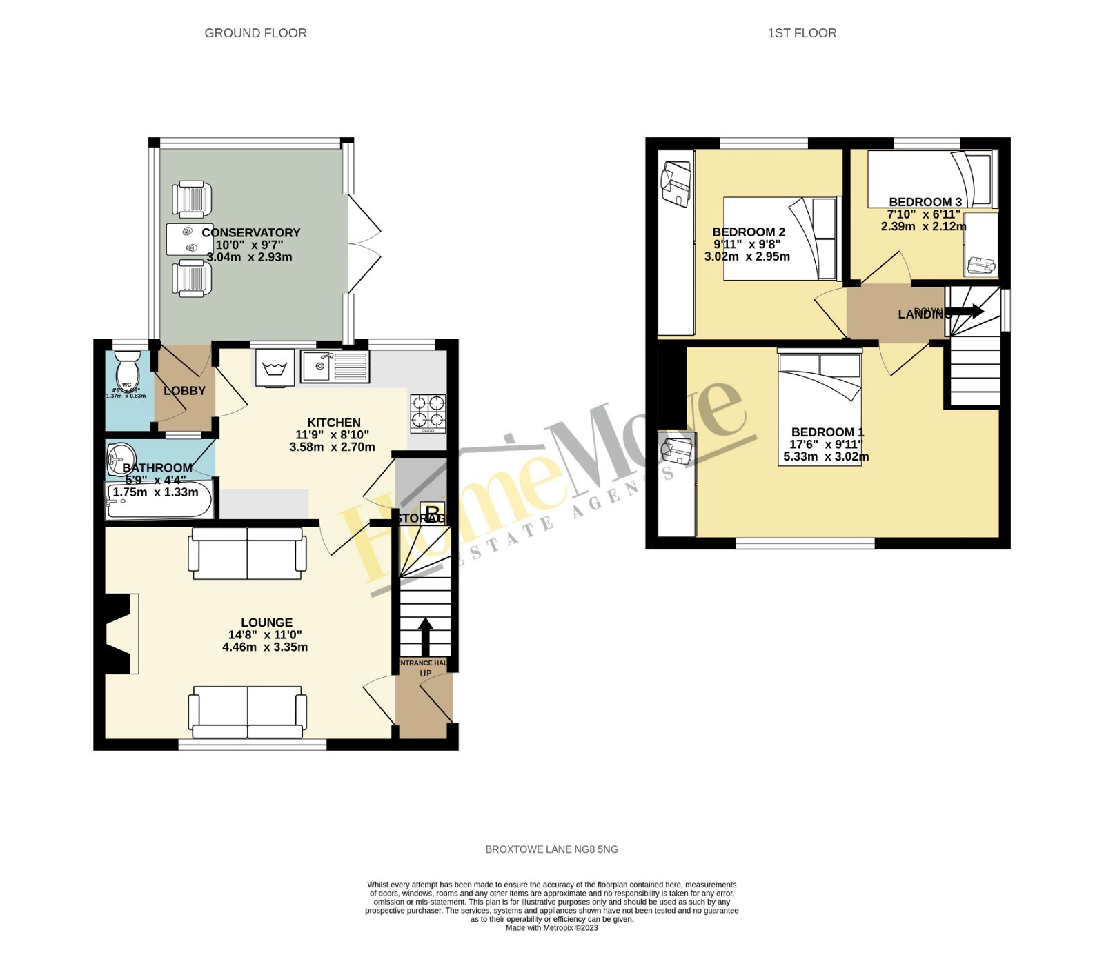 Broxtowe Lane, Nottingham, Nottinghamshire NG8, 3 bedroom end terrace