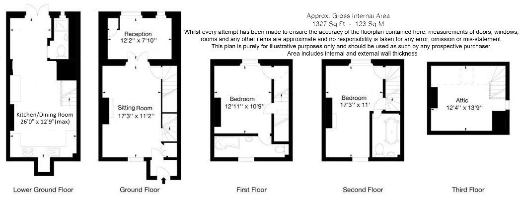 19, Middle Stoke, Bath floorplan