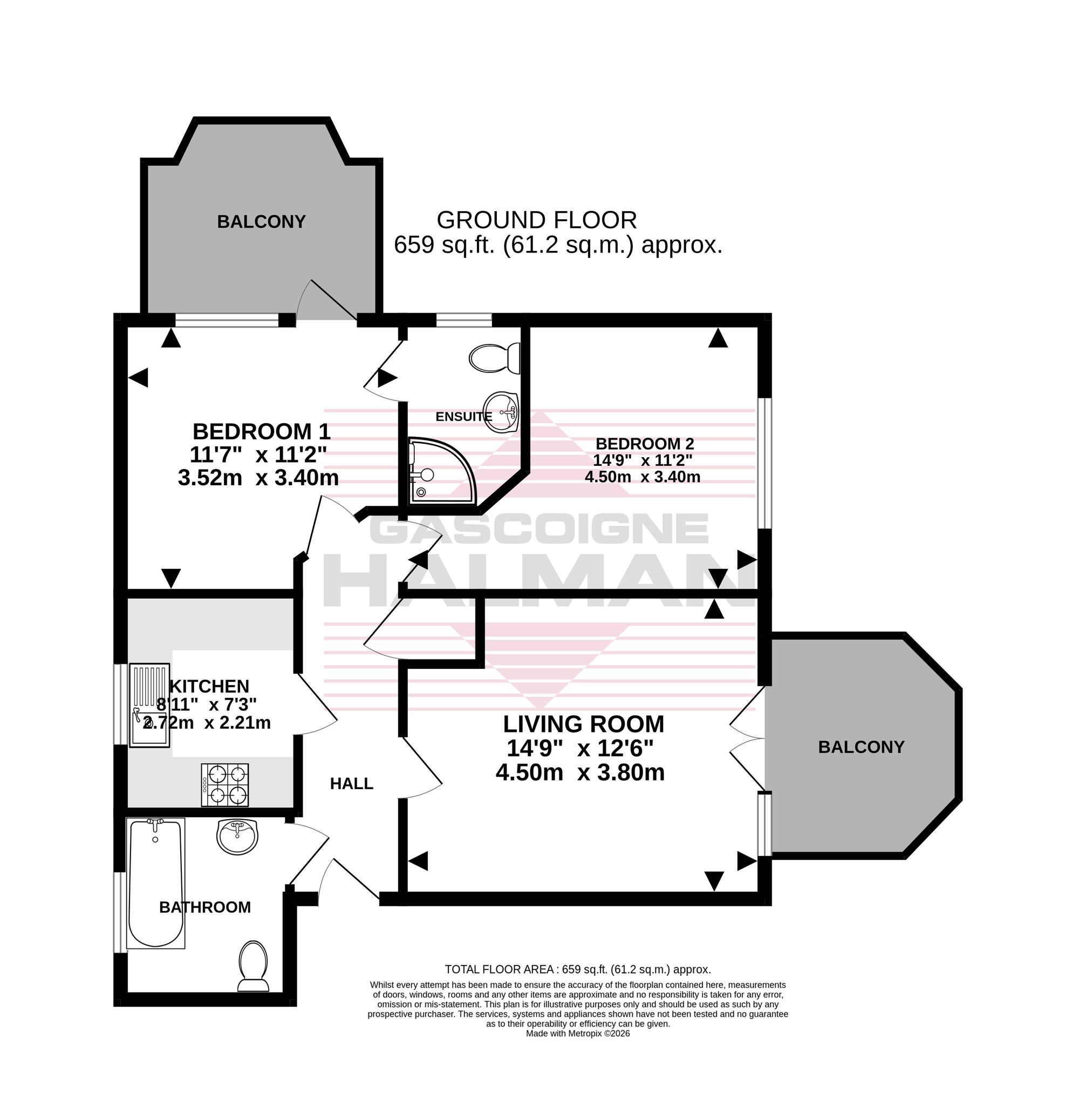 Flat 11, Outwood House Griffin Farm Drive, Cheadle floorplan