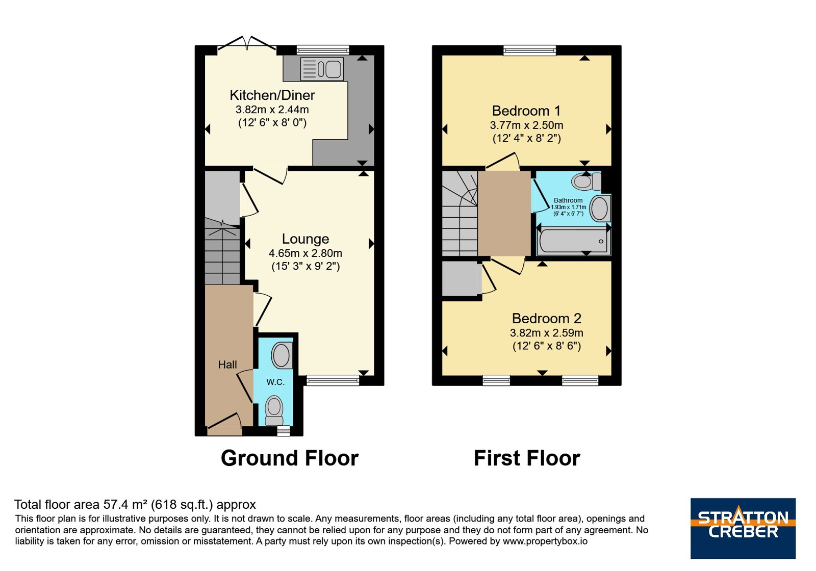 22, Kew An Prysk, Newquay floorplan