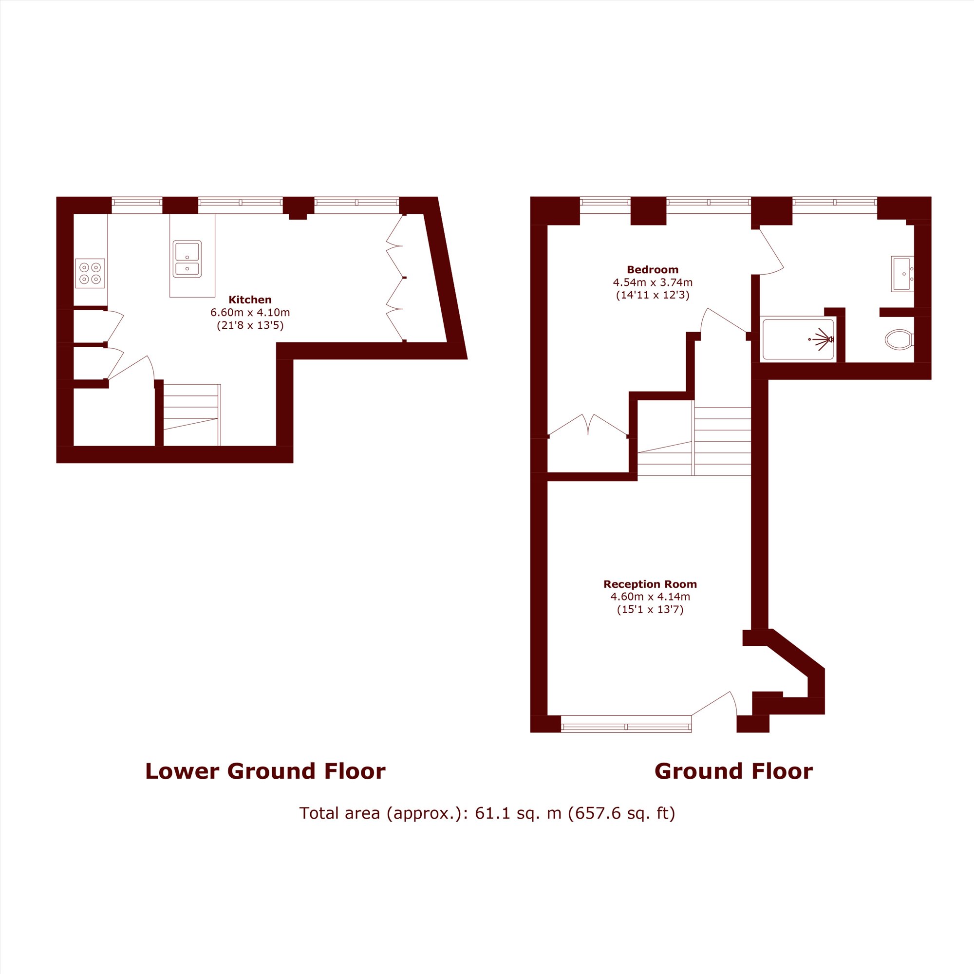Ground Floor Flat 1, Crabtree Hall, London floorplan