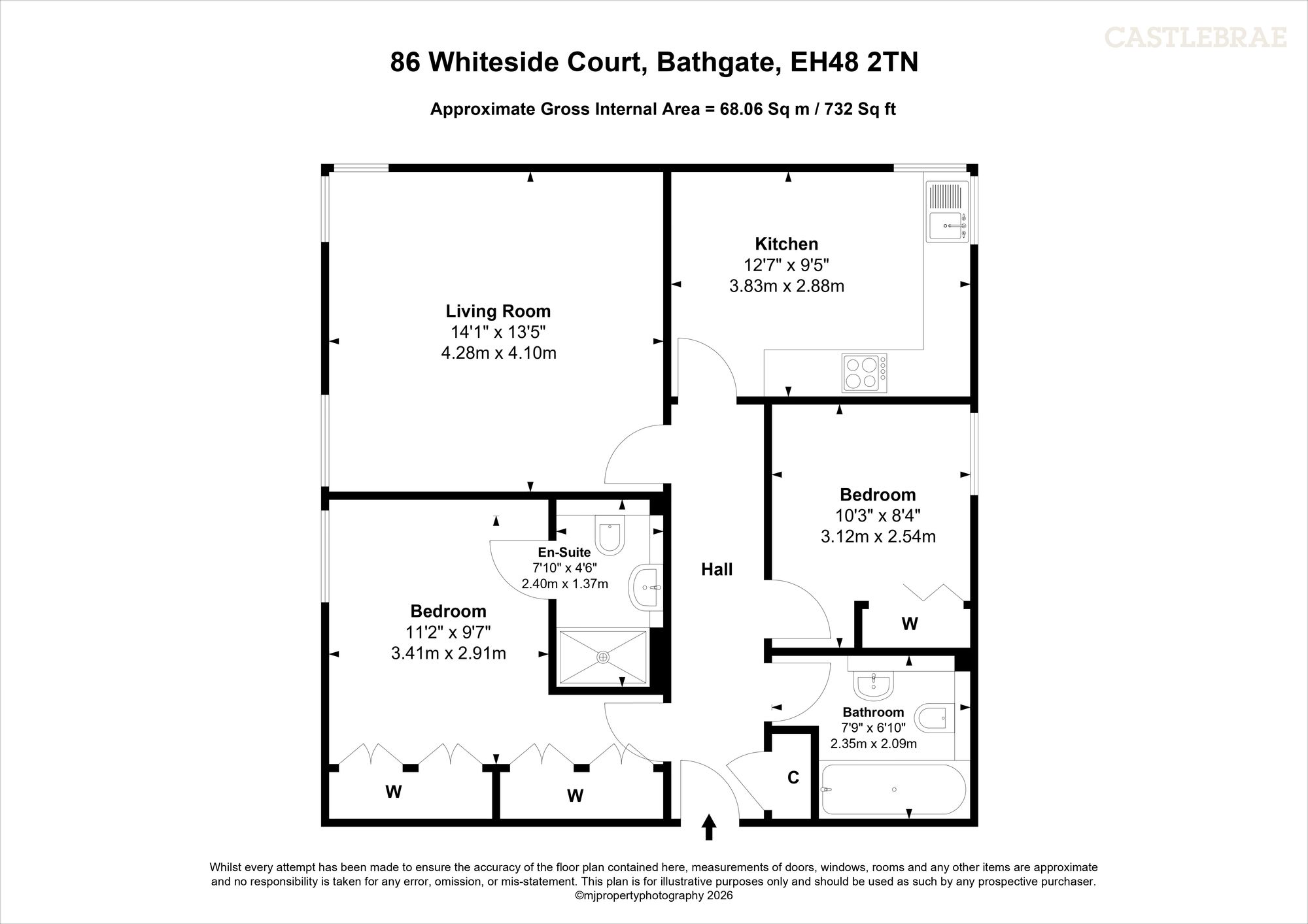 86 Whiteside Court, Bathgate floorplan