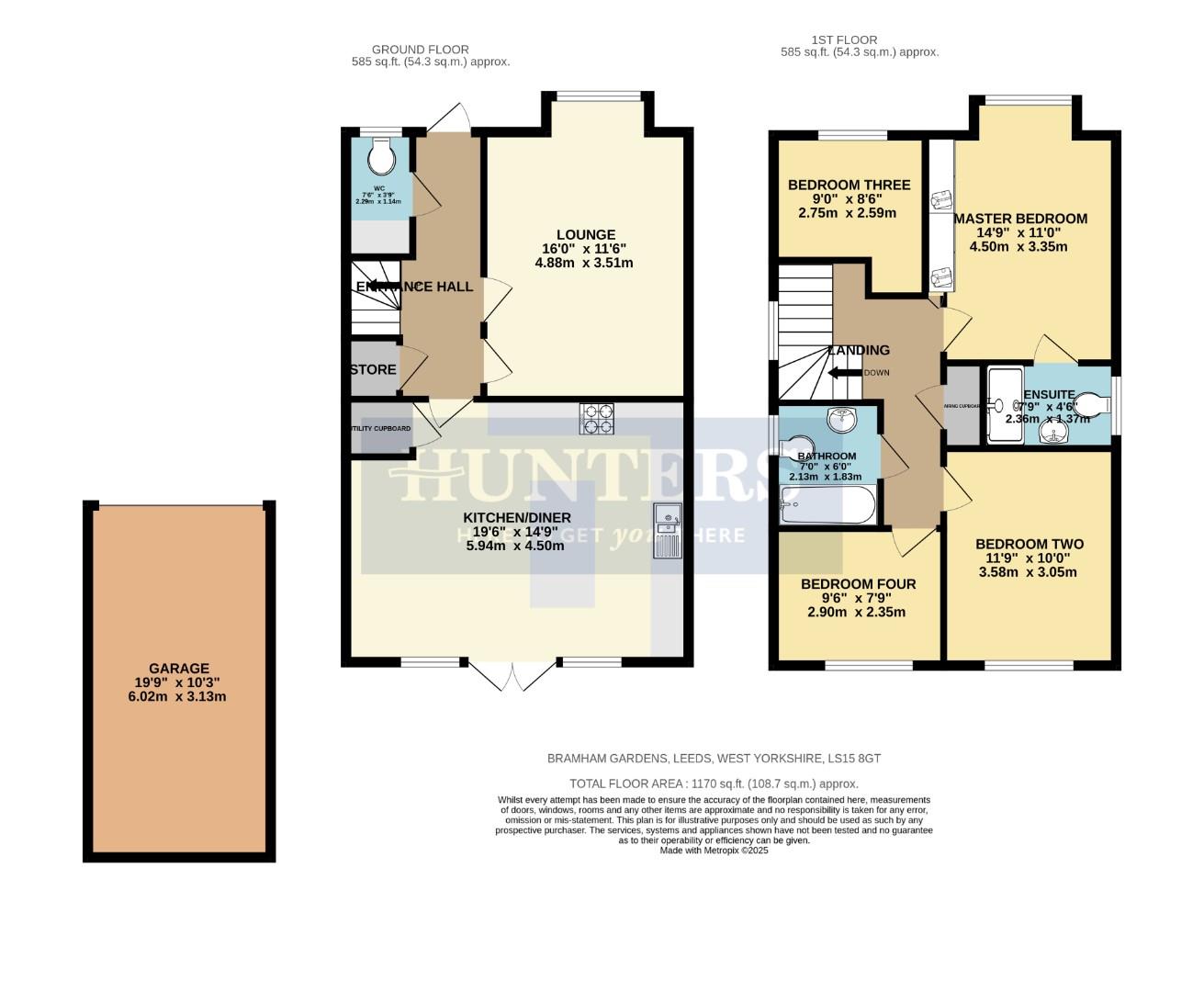 3, Bramham Gardens, West Yorkshire floorplan