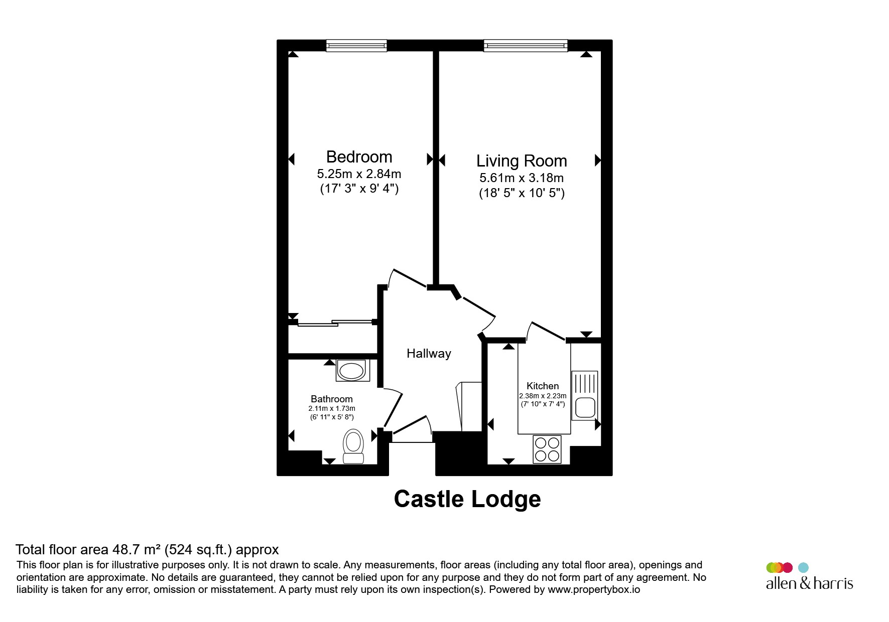 23, Castle Lodge, Gladstone Road, Chippenham floorplan