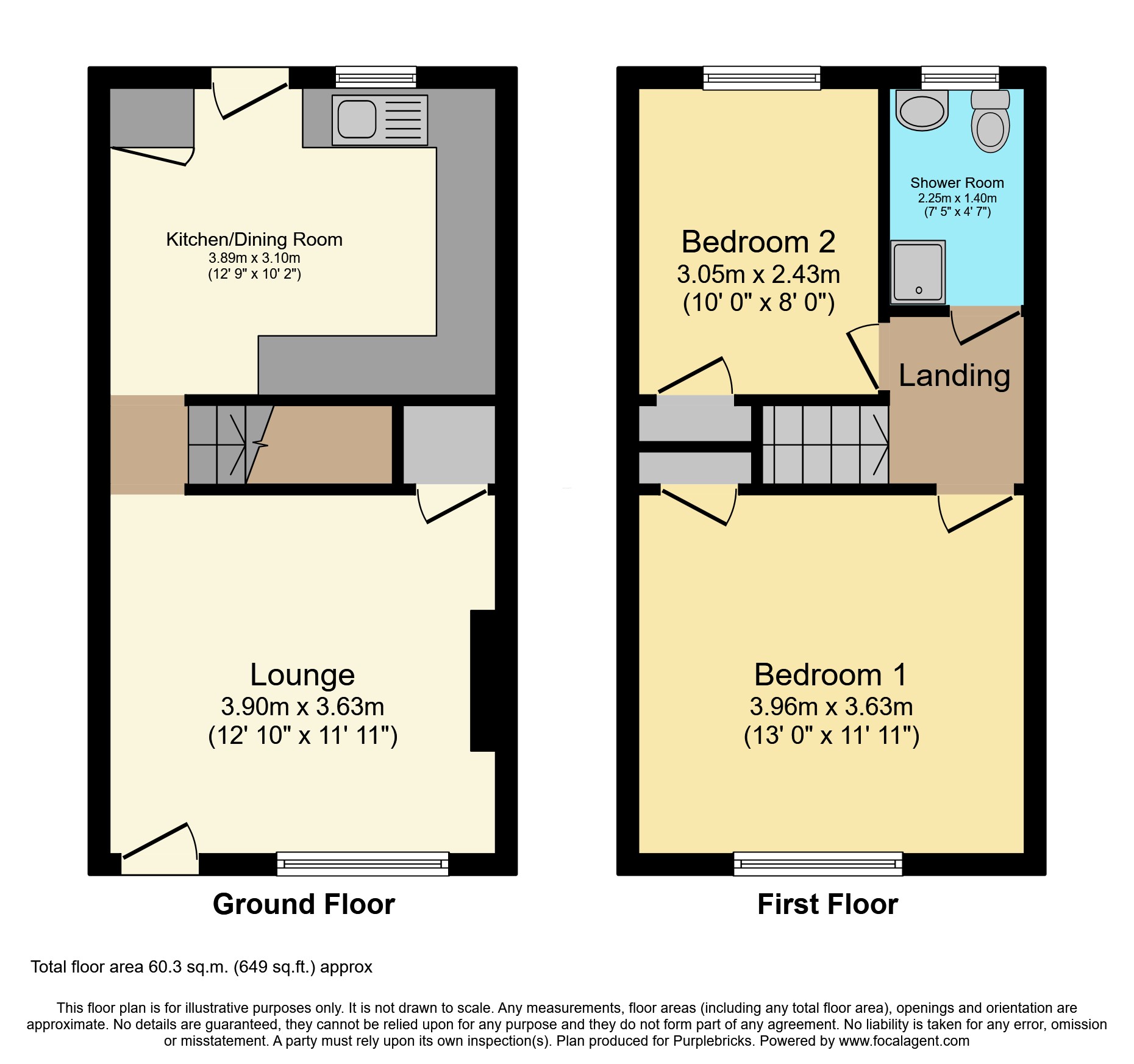 22, Back Lane, Alfreton floorplan