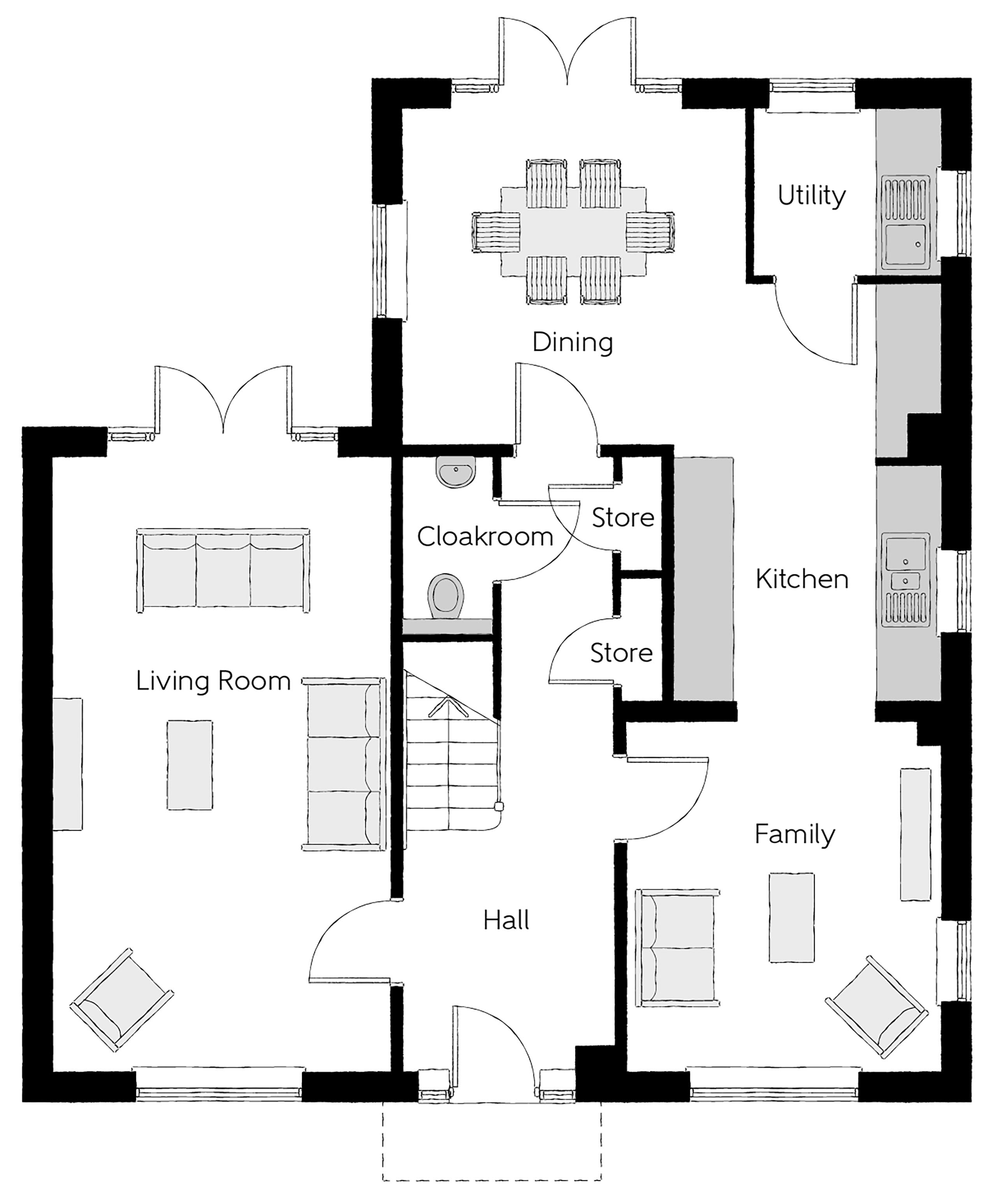 Off Lincoln, Buckingham floorplan