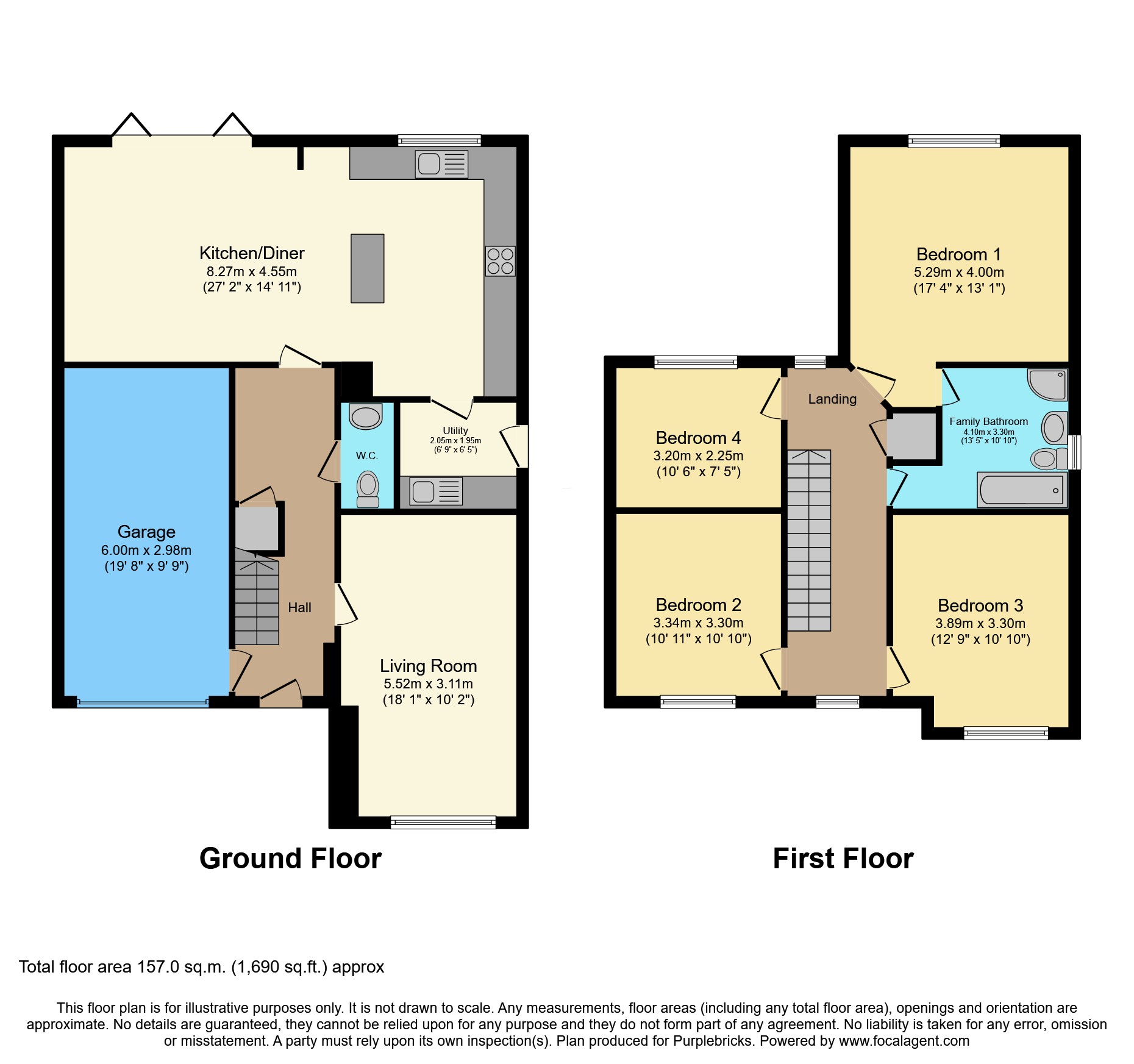 6, Stanhope Close, Nottingham floorplan