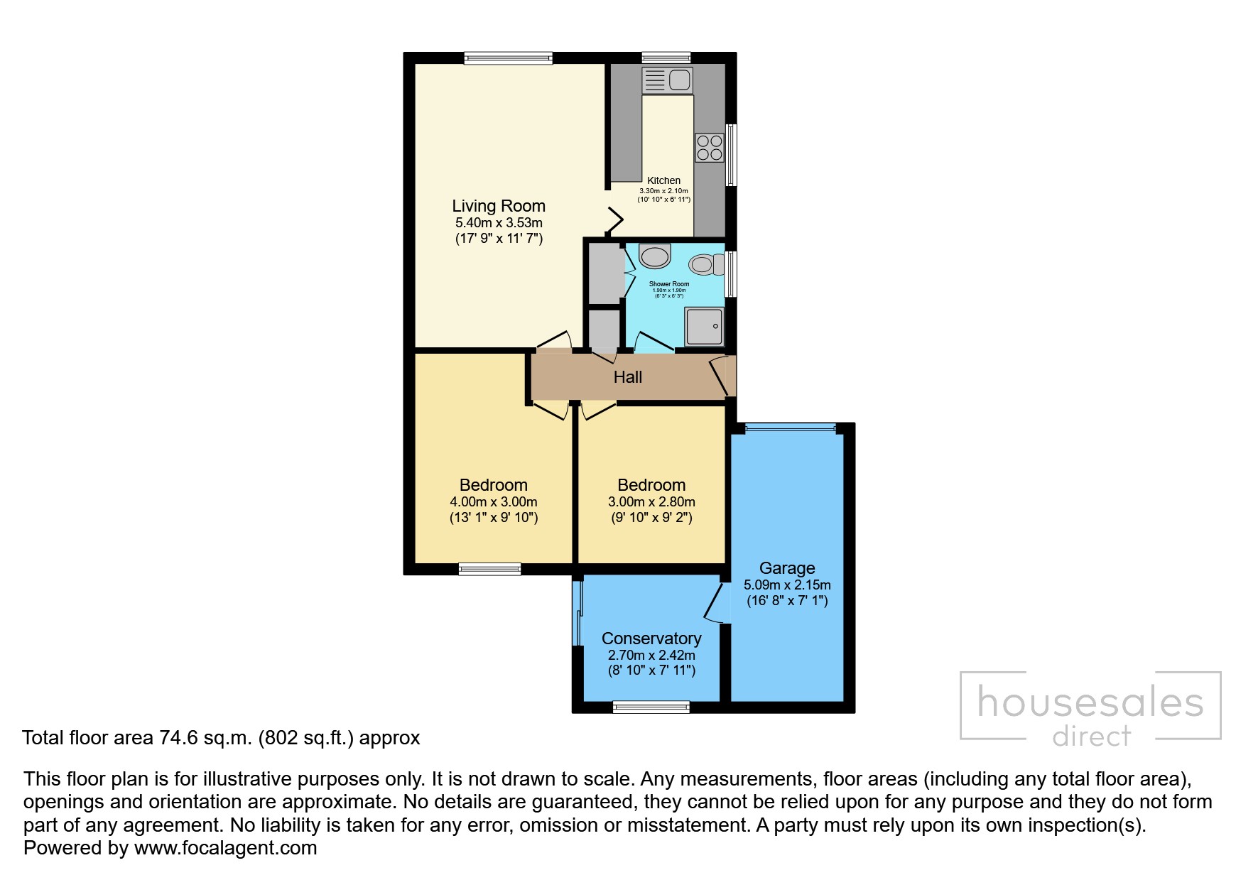 14, Paget Drive, Burntwood floorplan