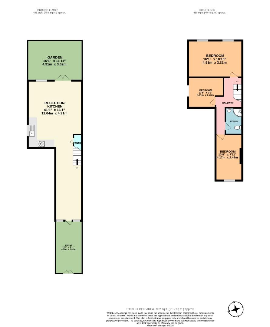 50A, Palatine Road, London floorplan