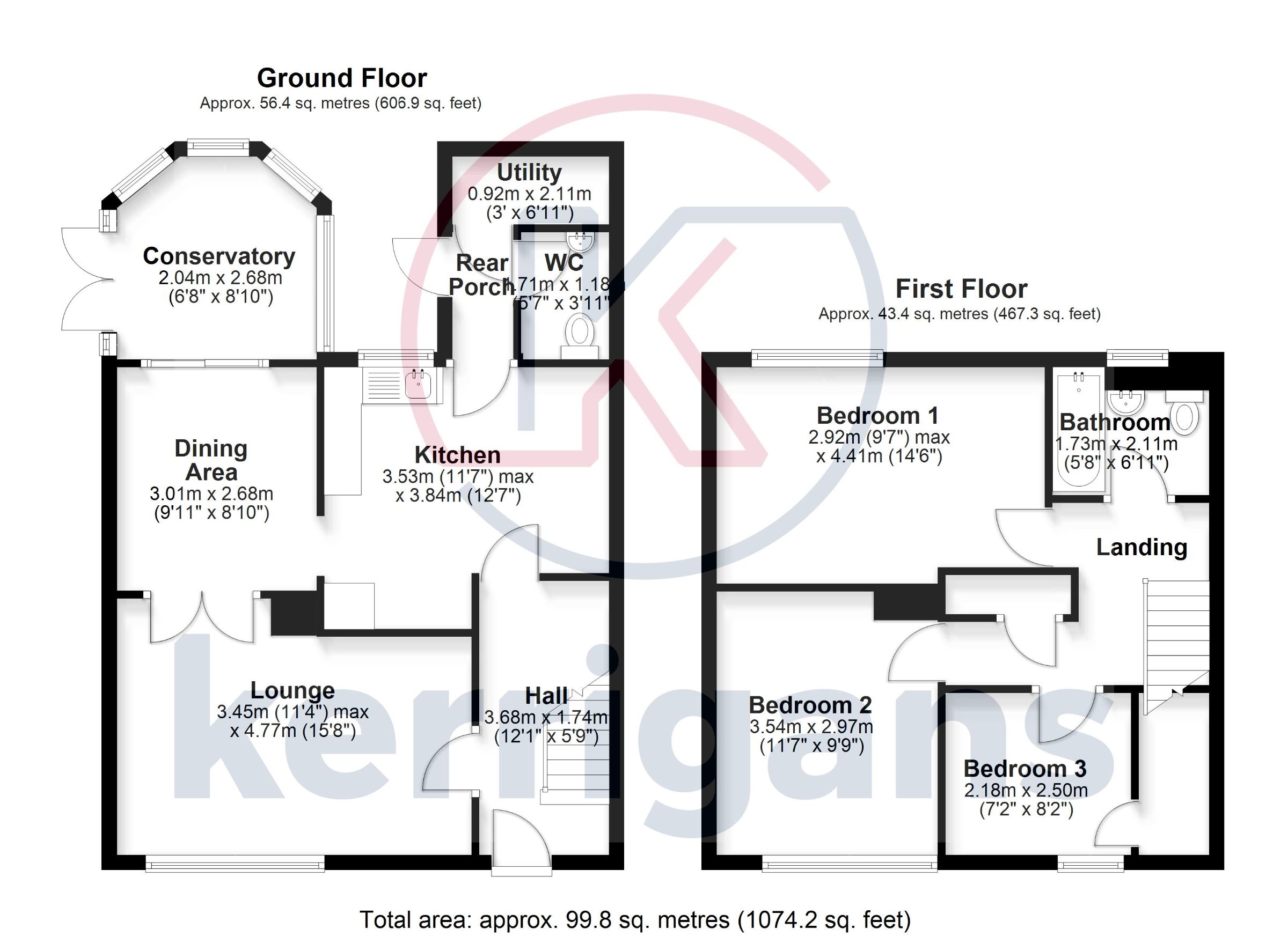28 Eskdale Walk, Doncaster floorplan