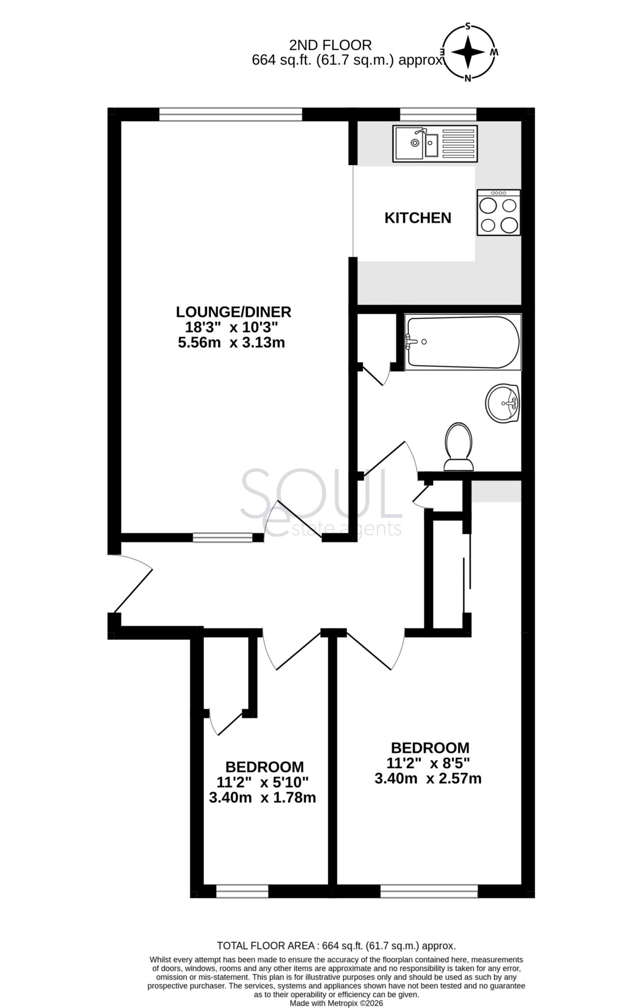 Flat 6, Pelham Road, London floorplan