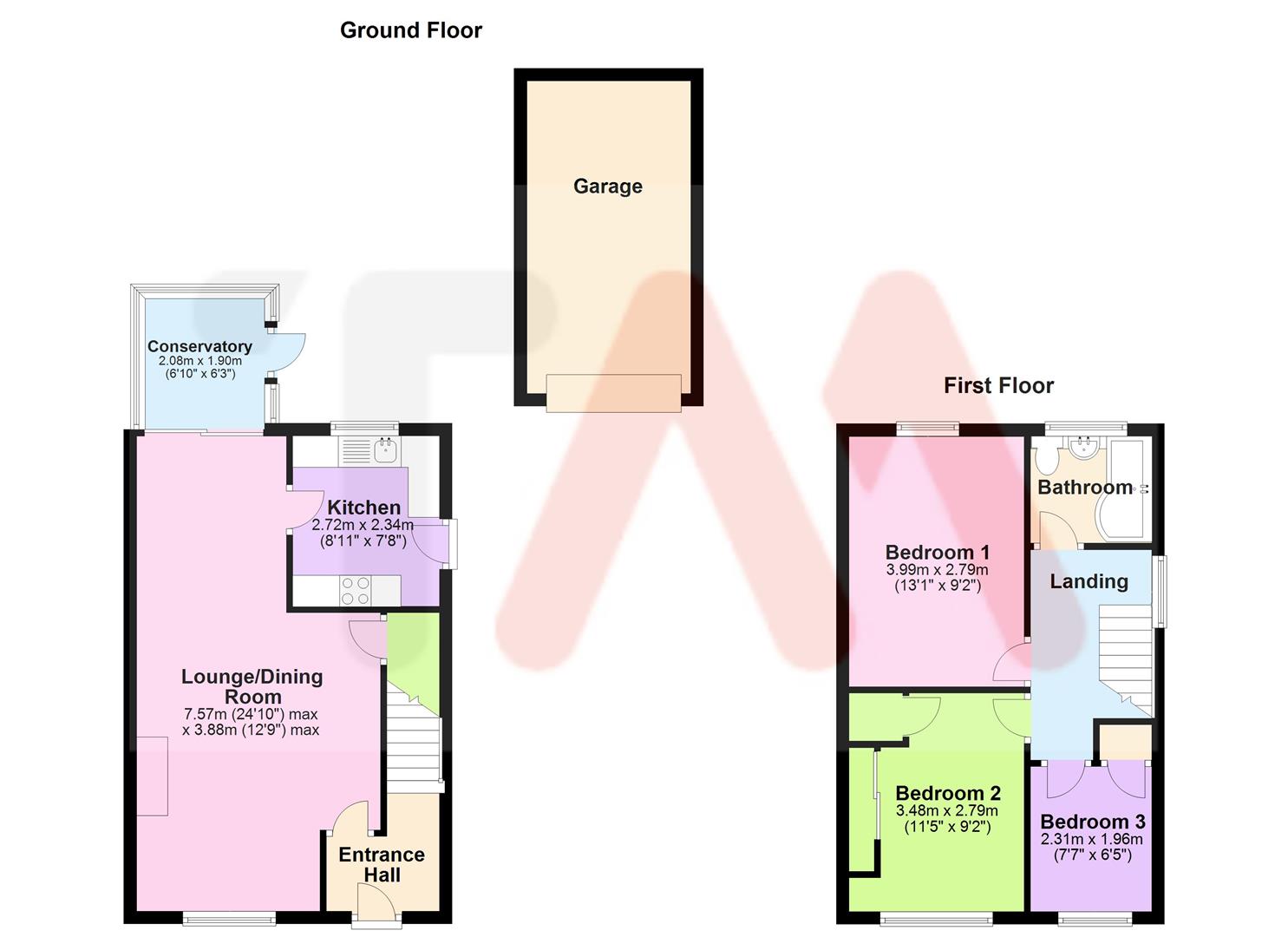 3 Bedrooms Semi-detached house for sale in Parthia Close, Royston SG8