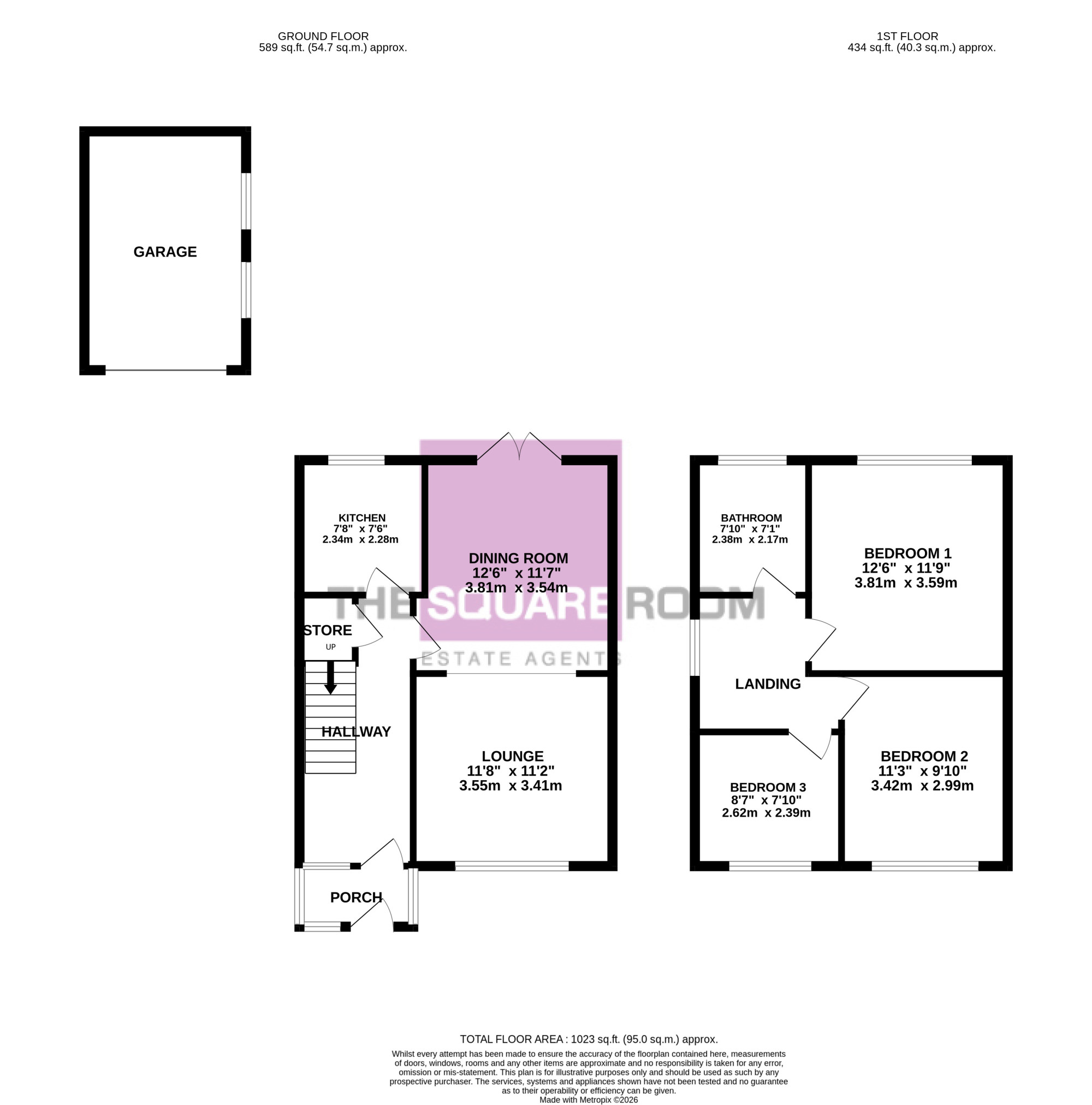 18, Moorway, Poulton-Le-Fylde floorplan