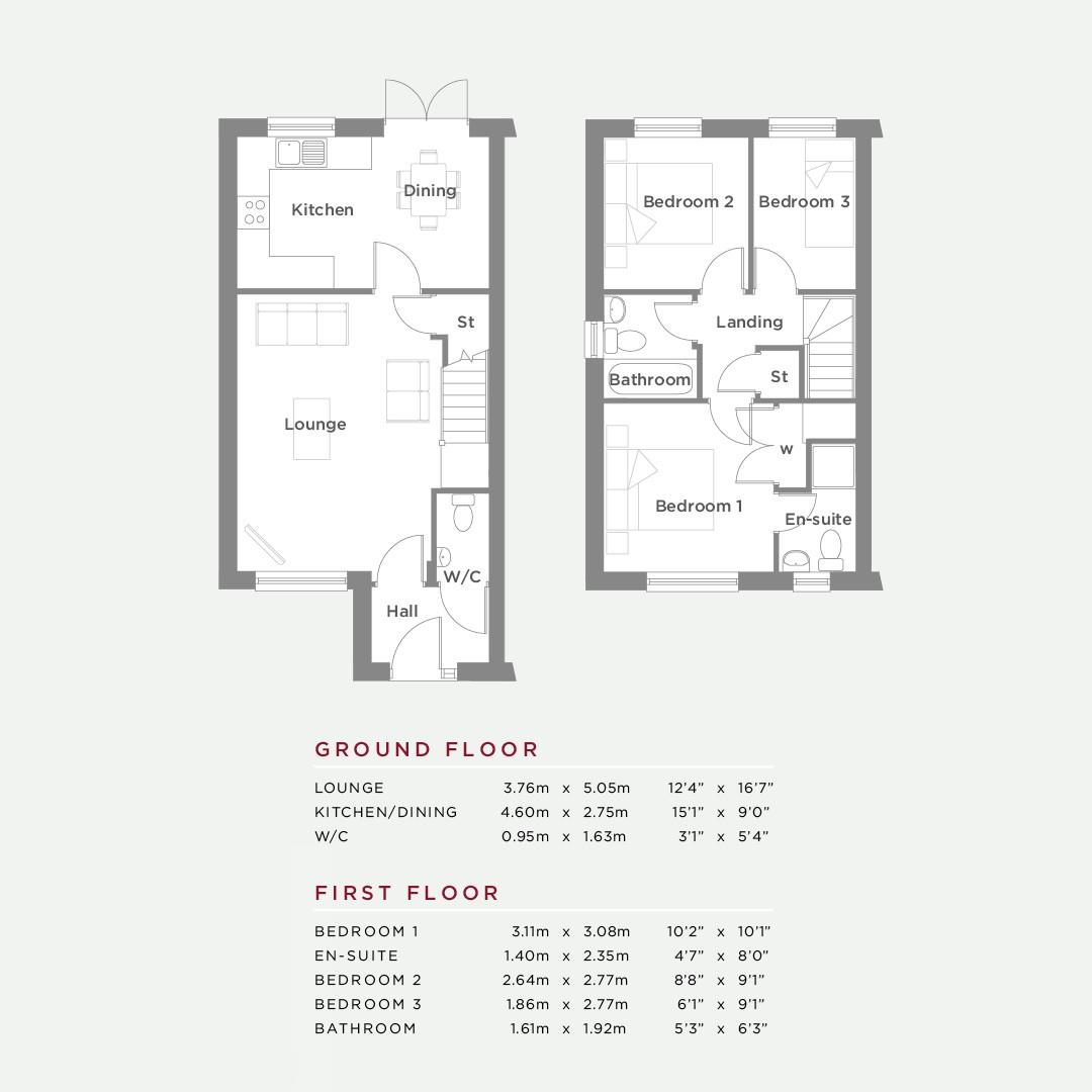 Plot 249, The Winster, Miners Gate, off Ellison Fold Way, Darwen floorplan