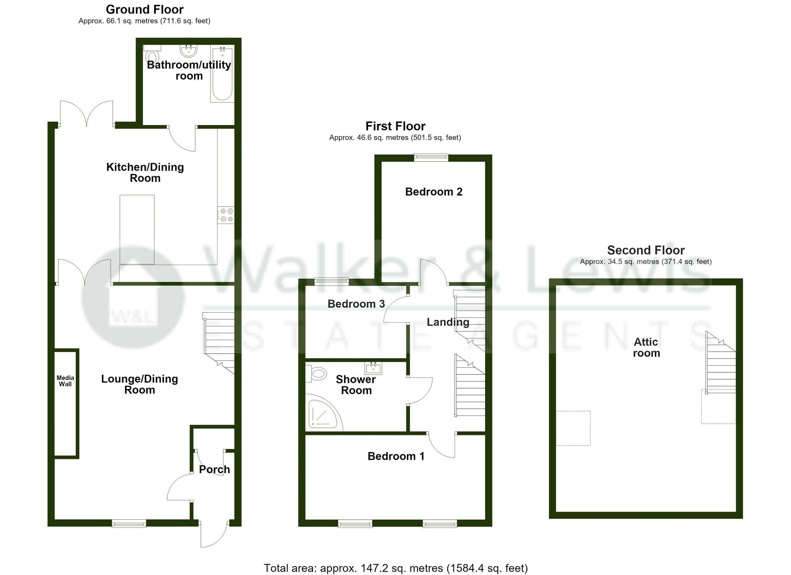 5, Williams Place, Merthyr Tydfil floorplan
