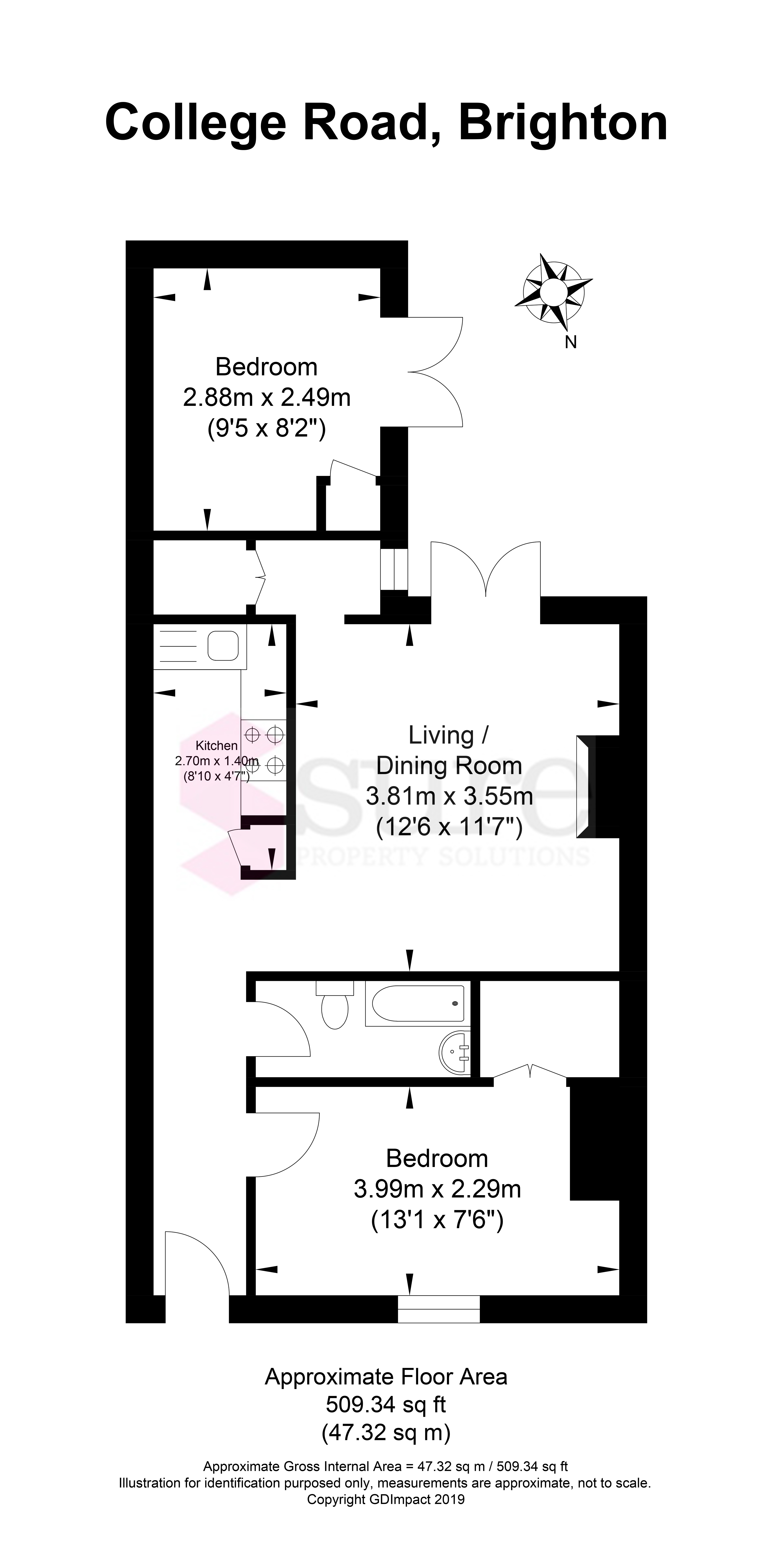 10a, College Road, Brighton floorplan