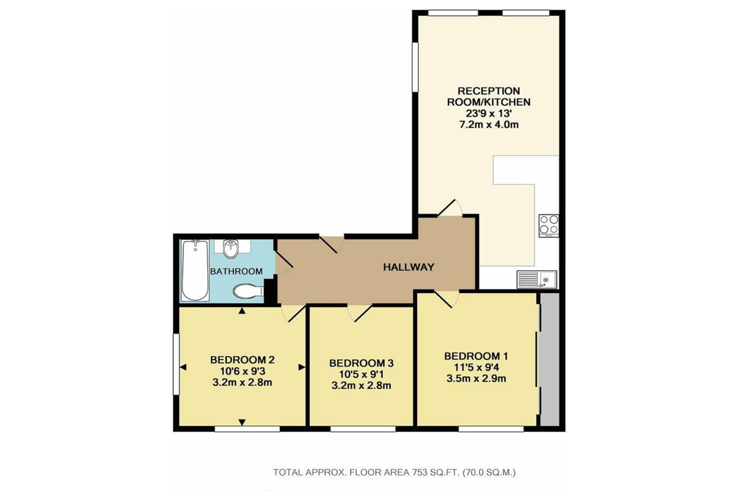 Flat 4, Herald House 4-6, High Street, Westerham floorplan