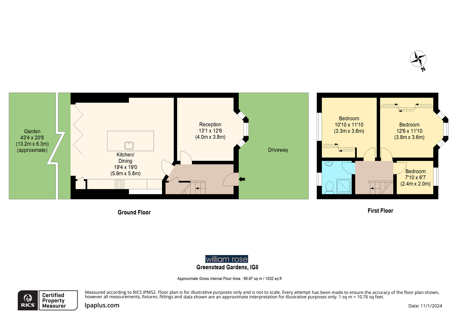 Greenstead Gardens, Redbridge floorplan