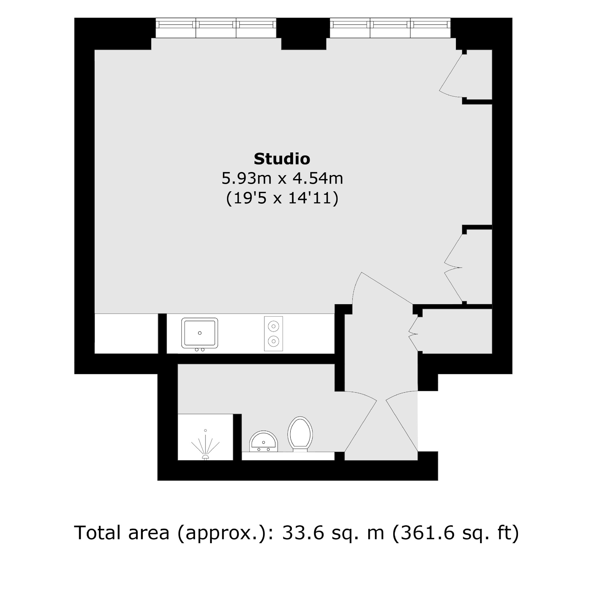 Flat 11, 9, Kean Street, London floorplan