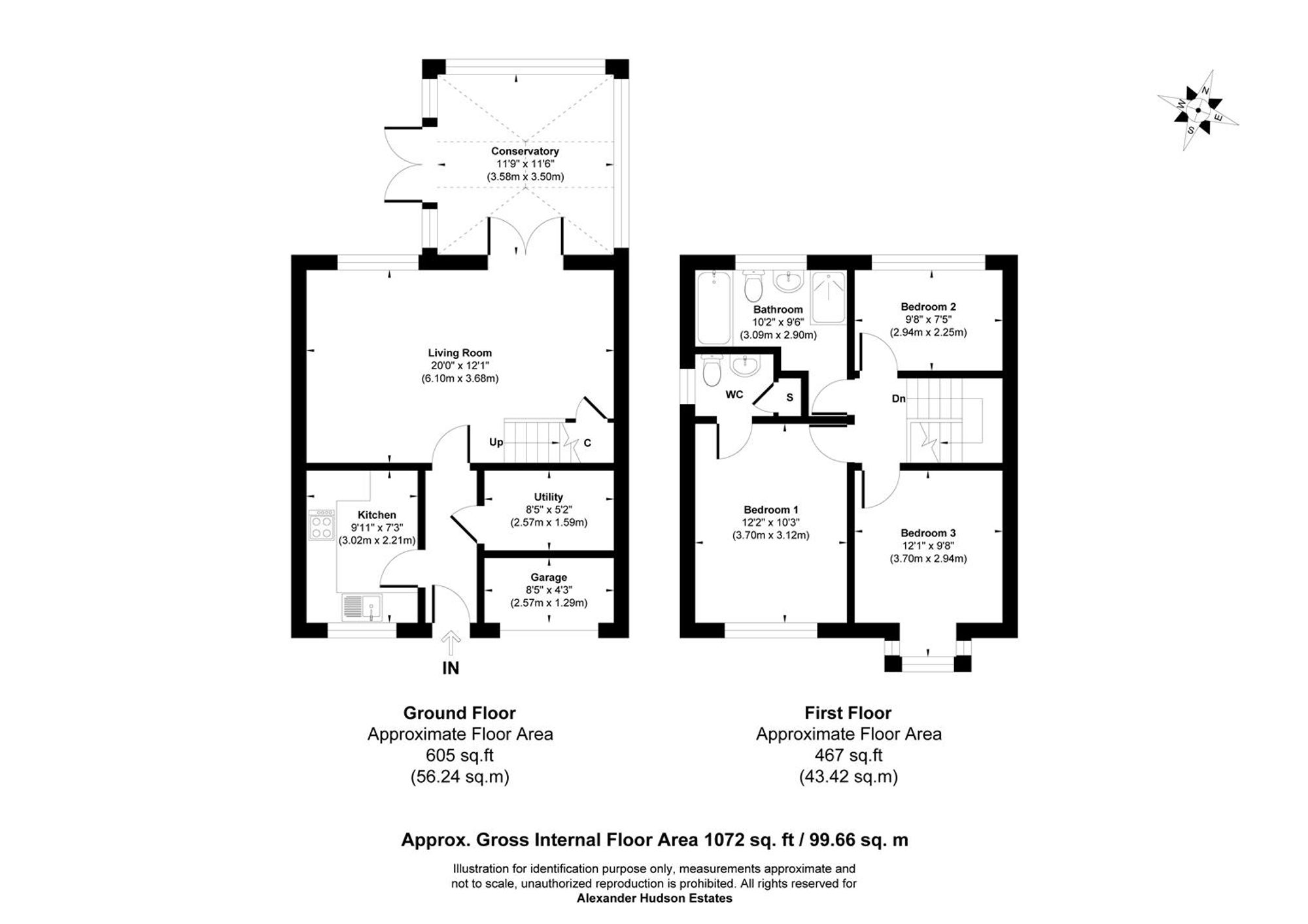 3 Southfields, Cramlington floorplan