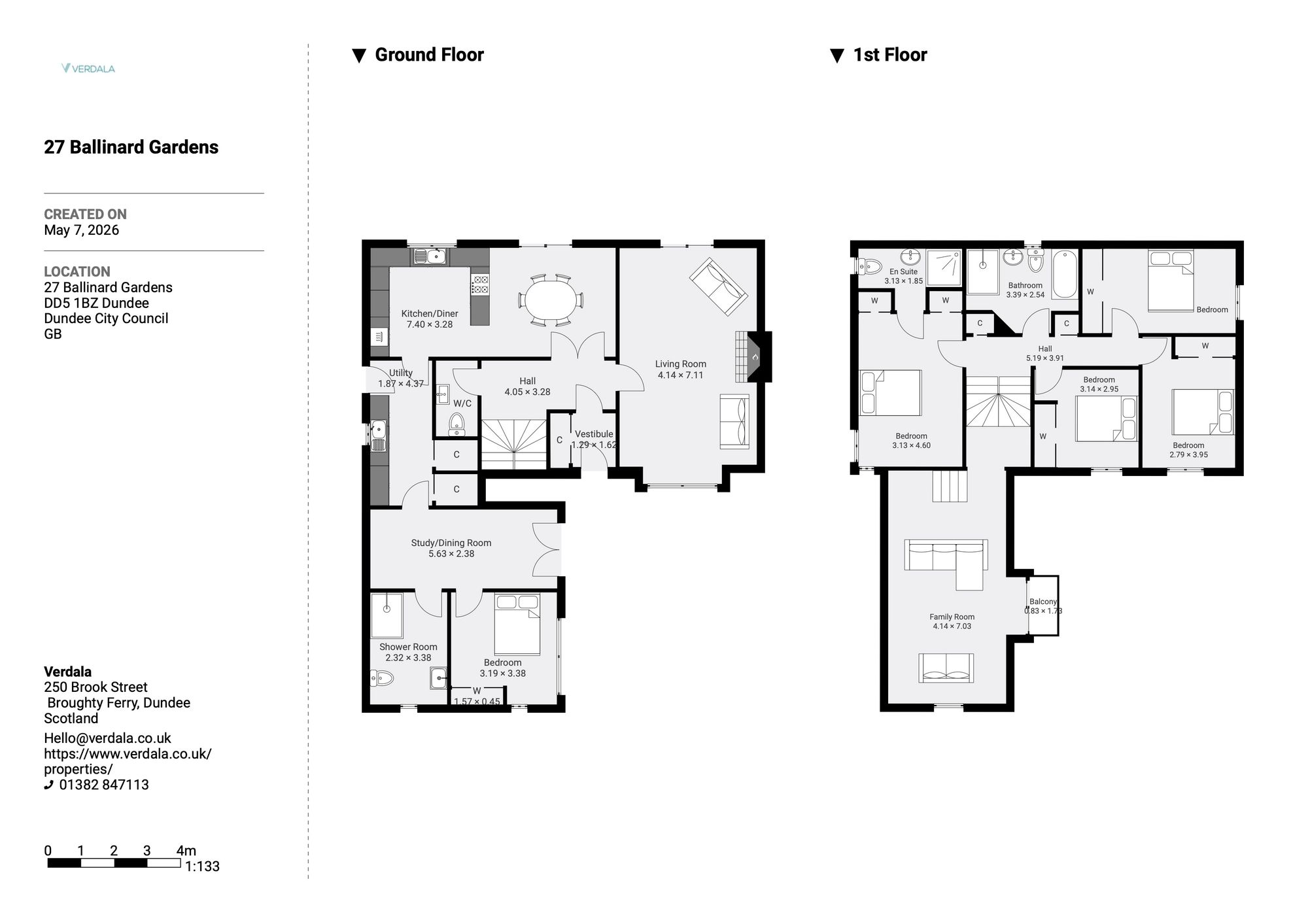 27 Ballinard Gardens, Dundee floorplan