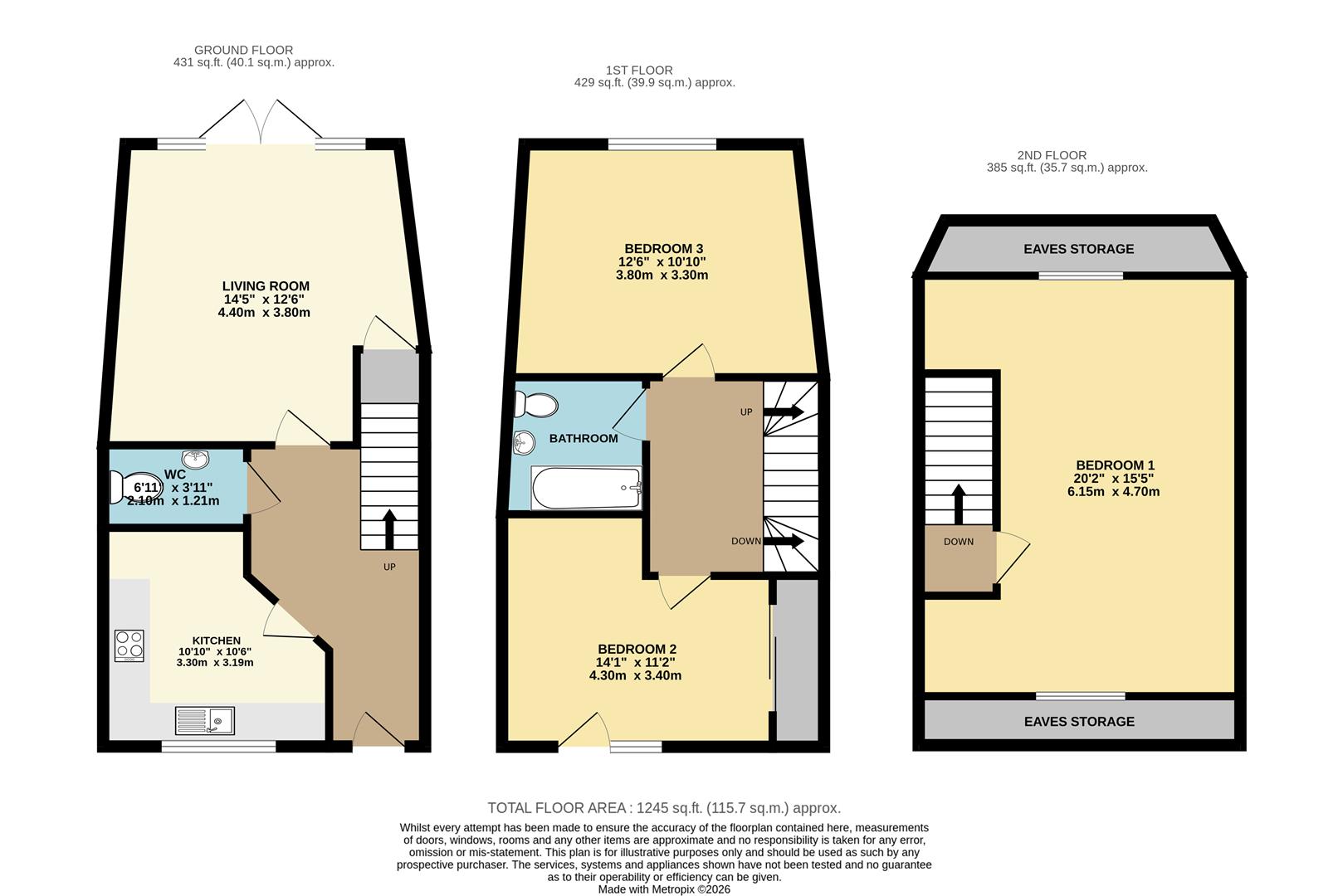 The Crescent, Brixham floorplan
