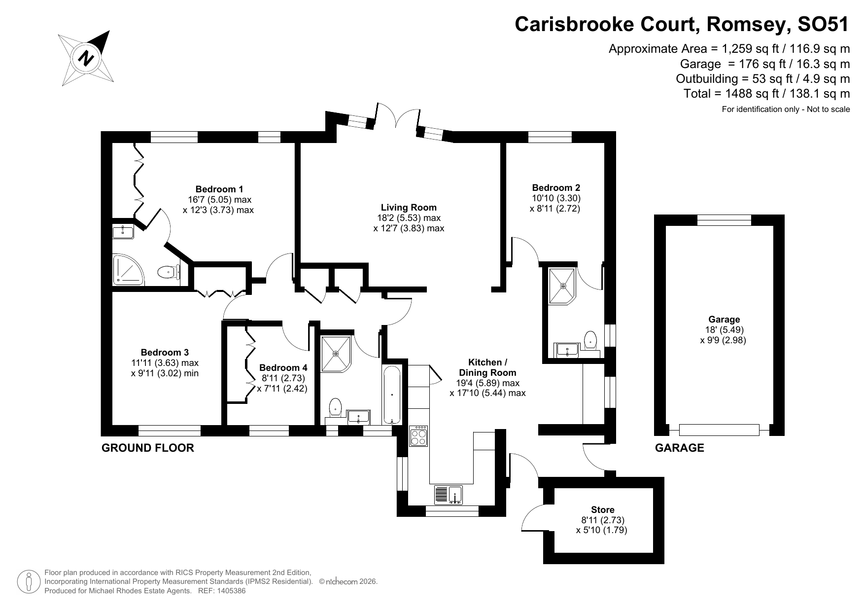 27, Carisbrooke Court, Hampshire floorplan