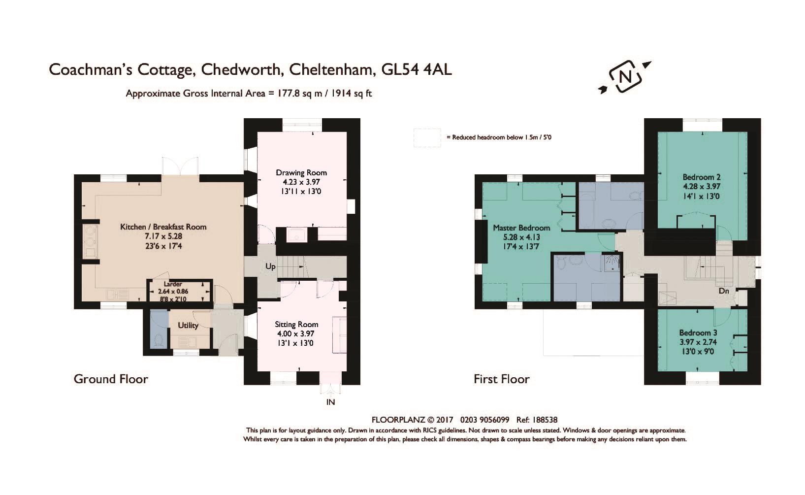 Coachman's Cottage, Chedworth, Cheltenham floorplan