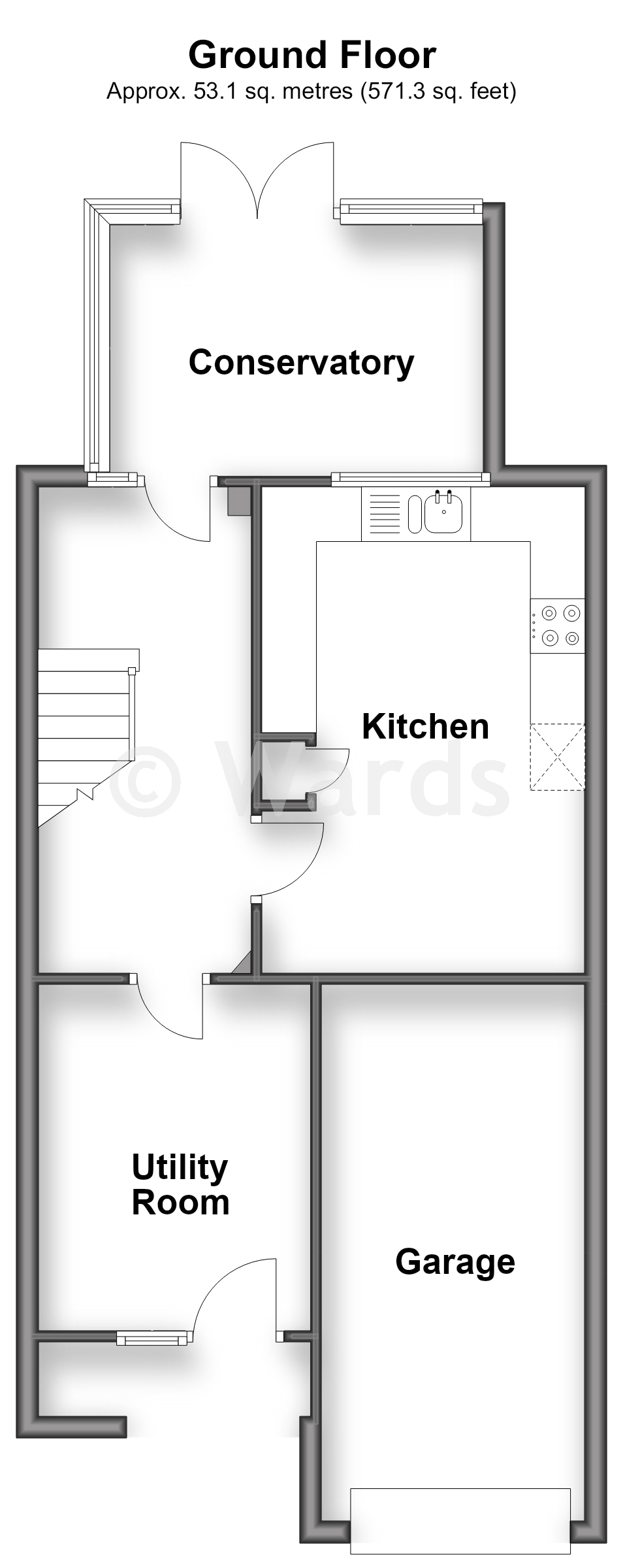 45, Reculver Walk, Maidstone floorplan