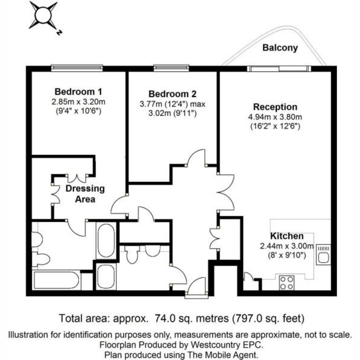 Flat Flat 15, 10, South Contemporis, Merchants Road, Clifton Village floorplan