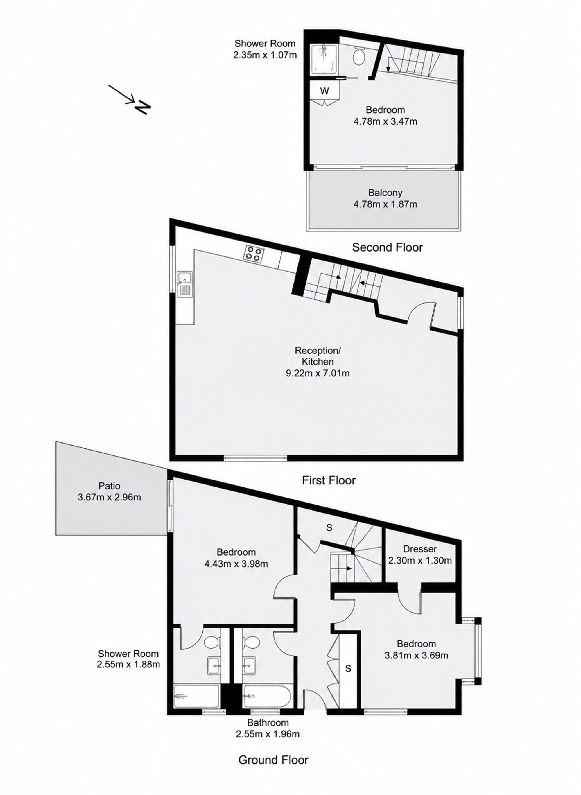 1 Spire Mews, London floorplan
