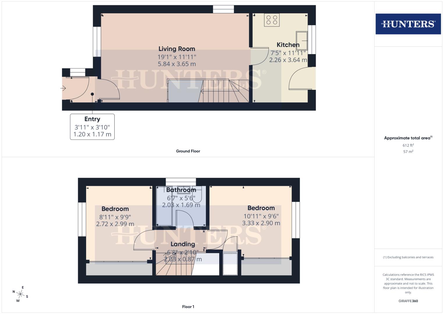 9, Ellerburn Drive, Bridlington floorplan