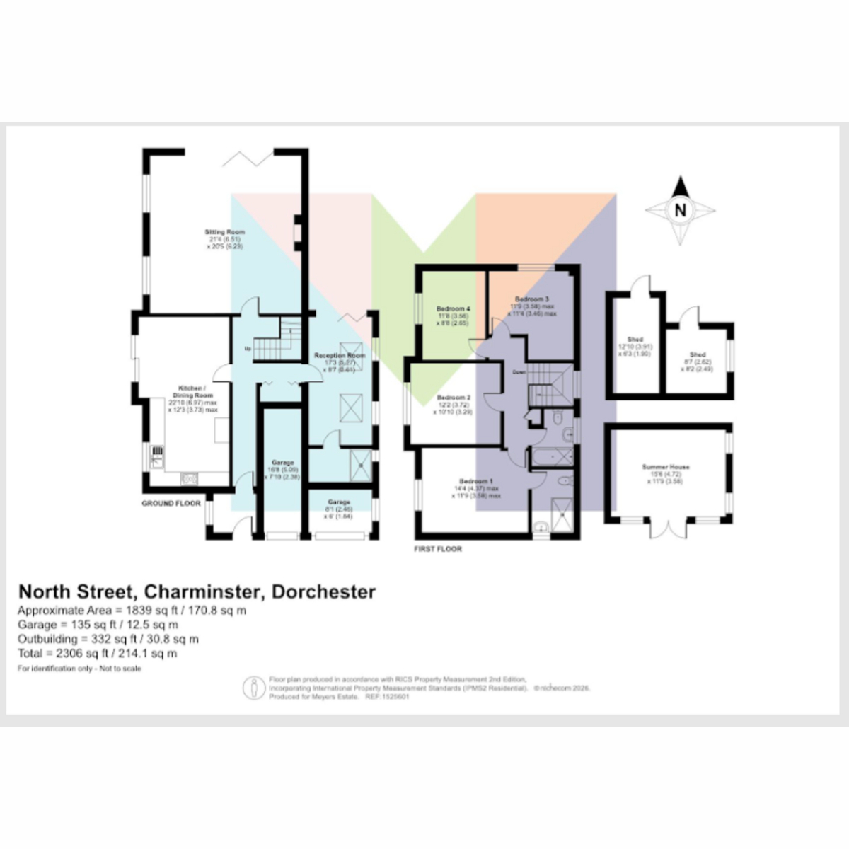 Haydon Hill House, Hayden Hill House, 32A North Street, Dorchester floorplan