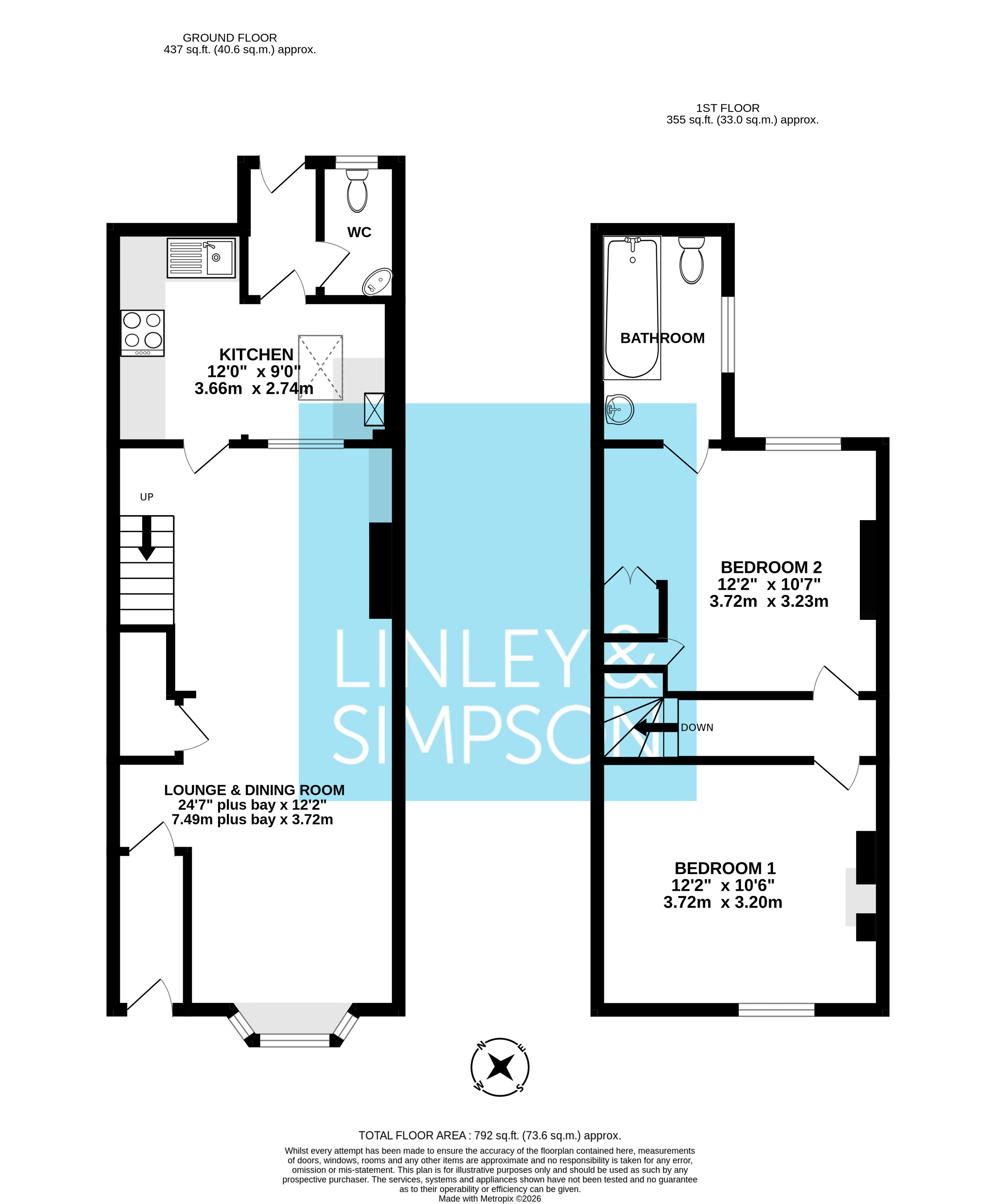30, Neville Terrace, York floorplan