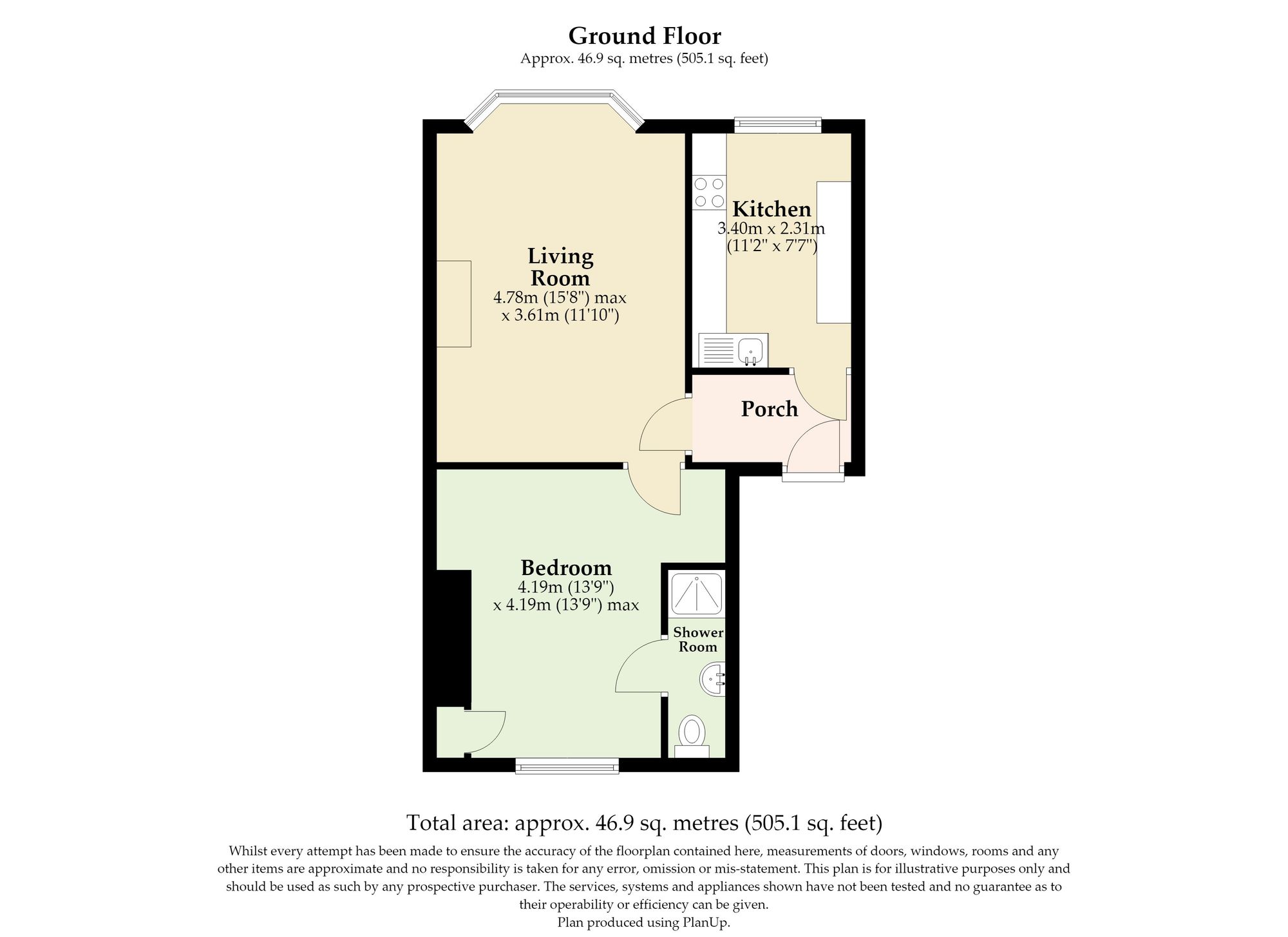 Flat 2, 23 Wellington Esplanade, Lowestoft floorplan