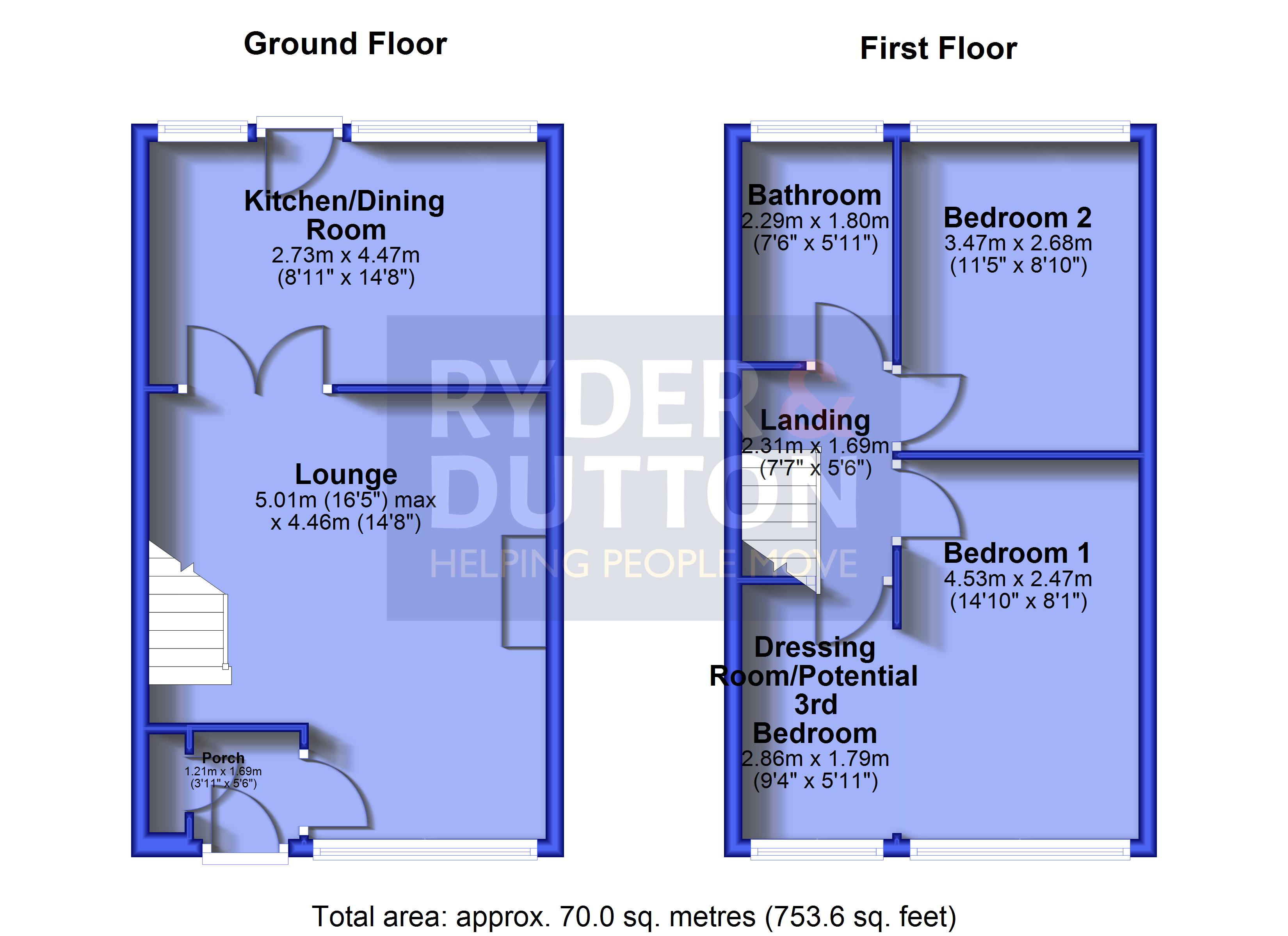 29, Rivington Drive, Oldham floorplan