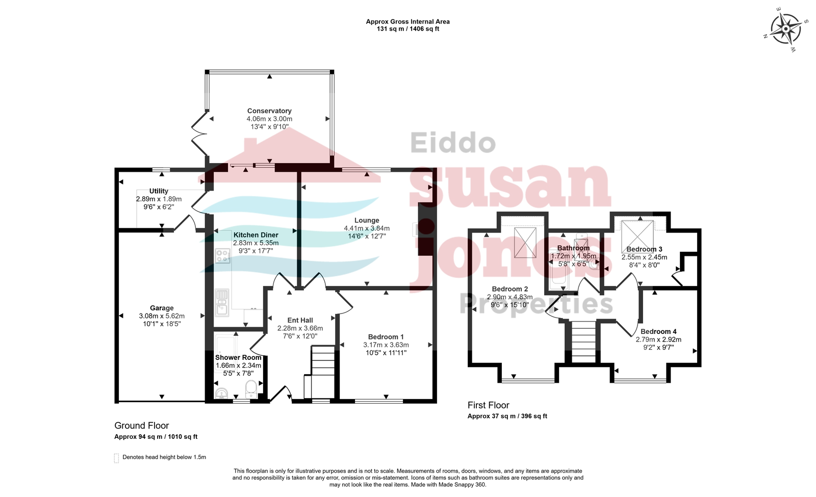 24 Wern Y Wylan, Pwllheli floorplan