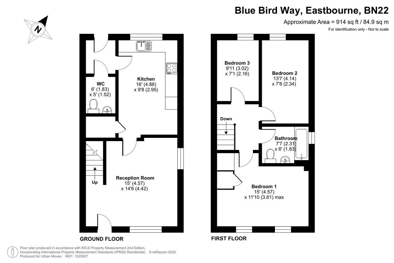 8, Blue Bird Way, Eastbourne floorplan