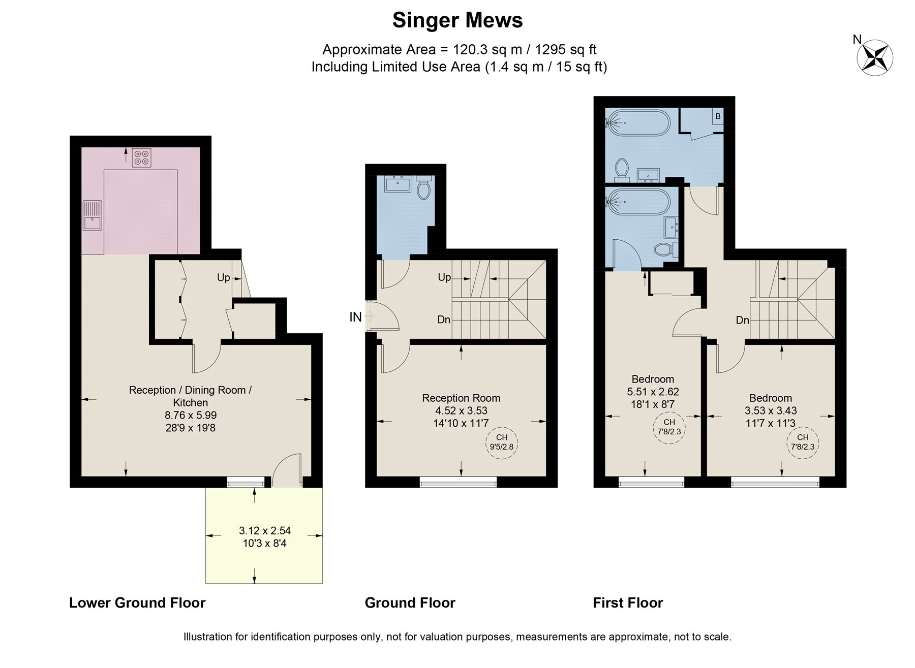 Flat 5, 4, Singer Mews, London floorplan